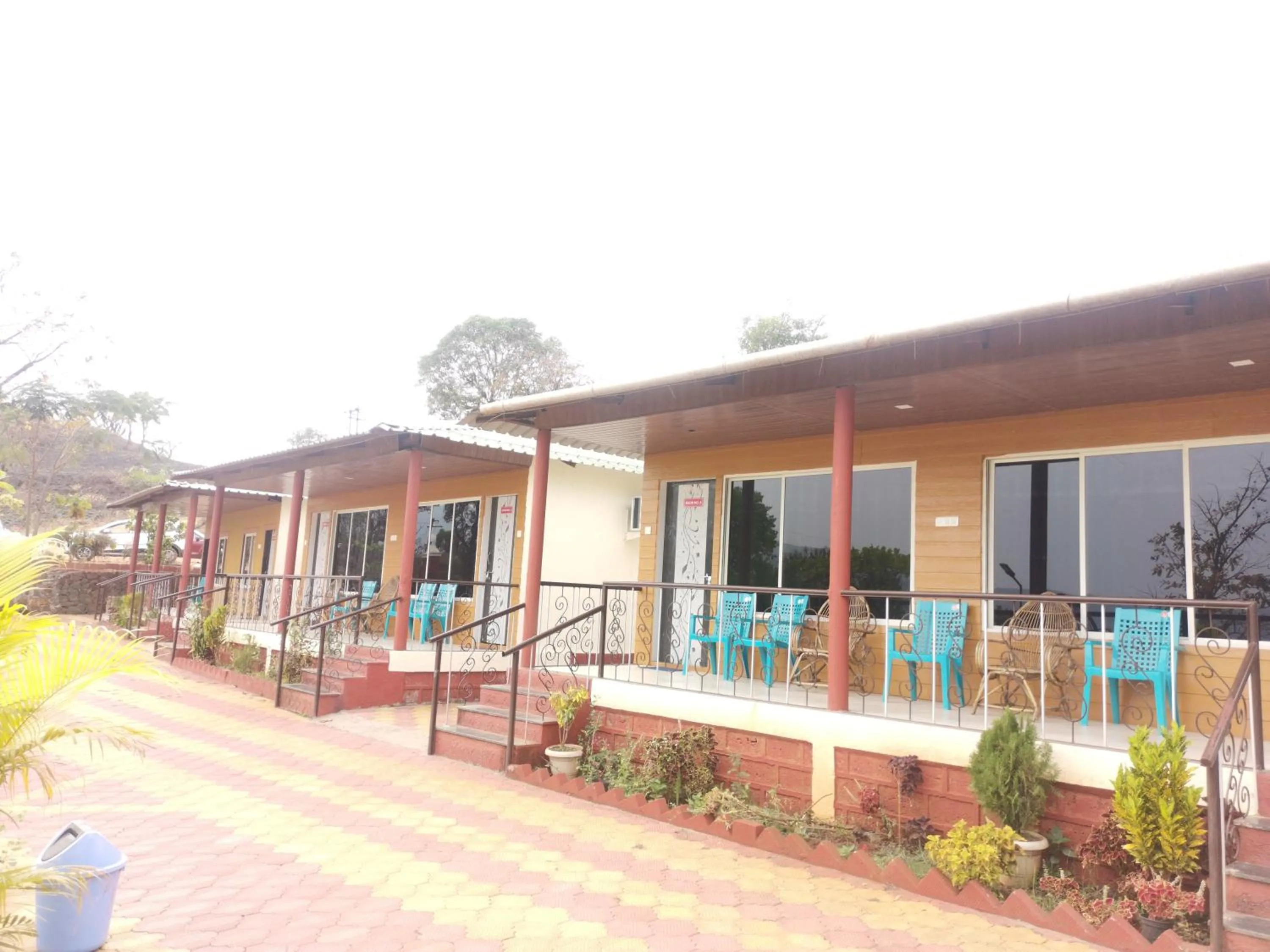 Patio in Shivshrushti Agro Tourism & River Camp Tapola