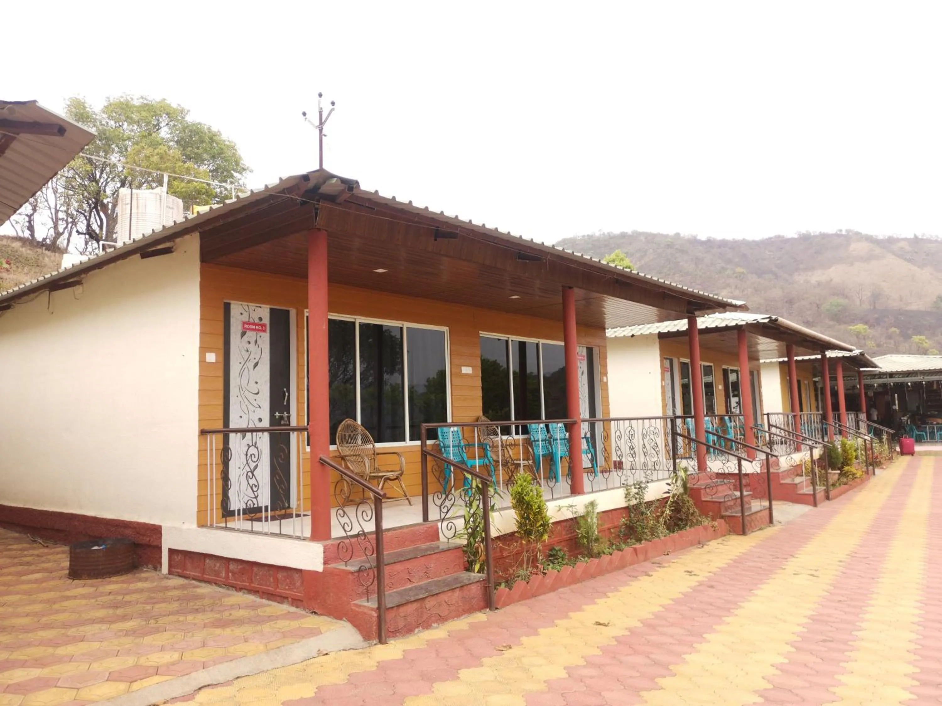Patio in Shivshrushti Agro Tourism & River Camp Tapola