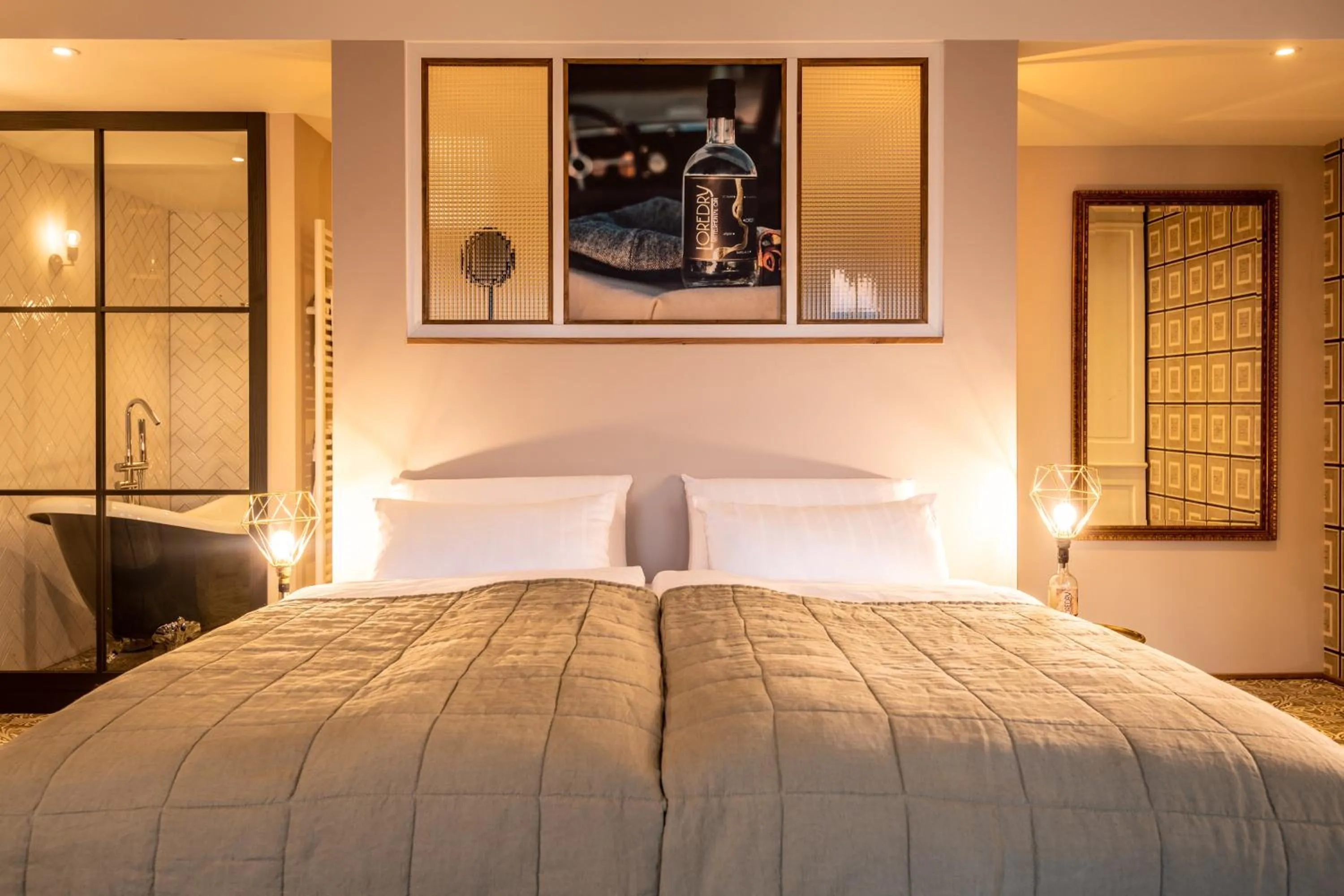 Bed in PAPA RHEIN - Hotel & Spa