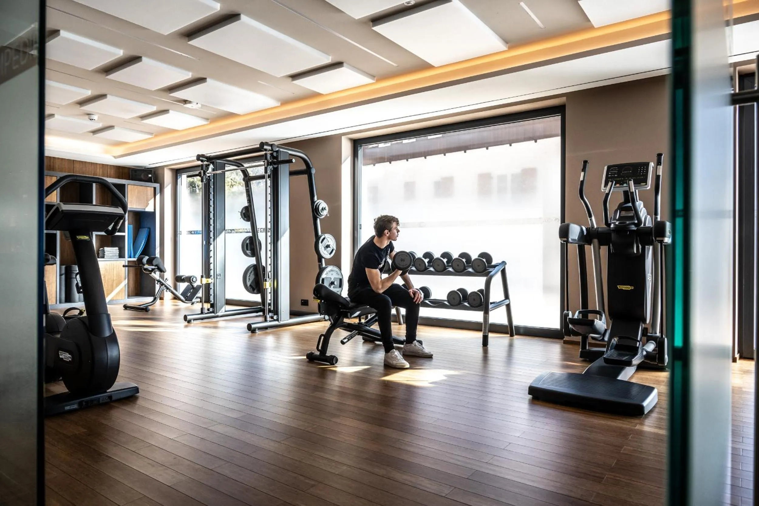 Fitness centre/facilities in Ciampedie Luxury Alpine Spa Hotel