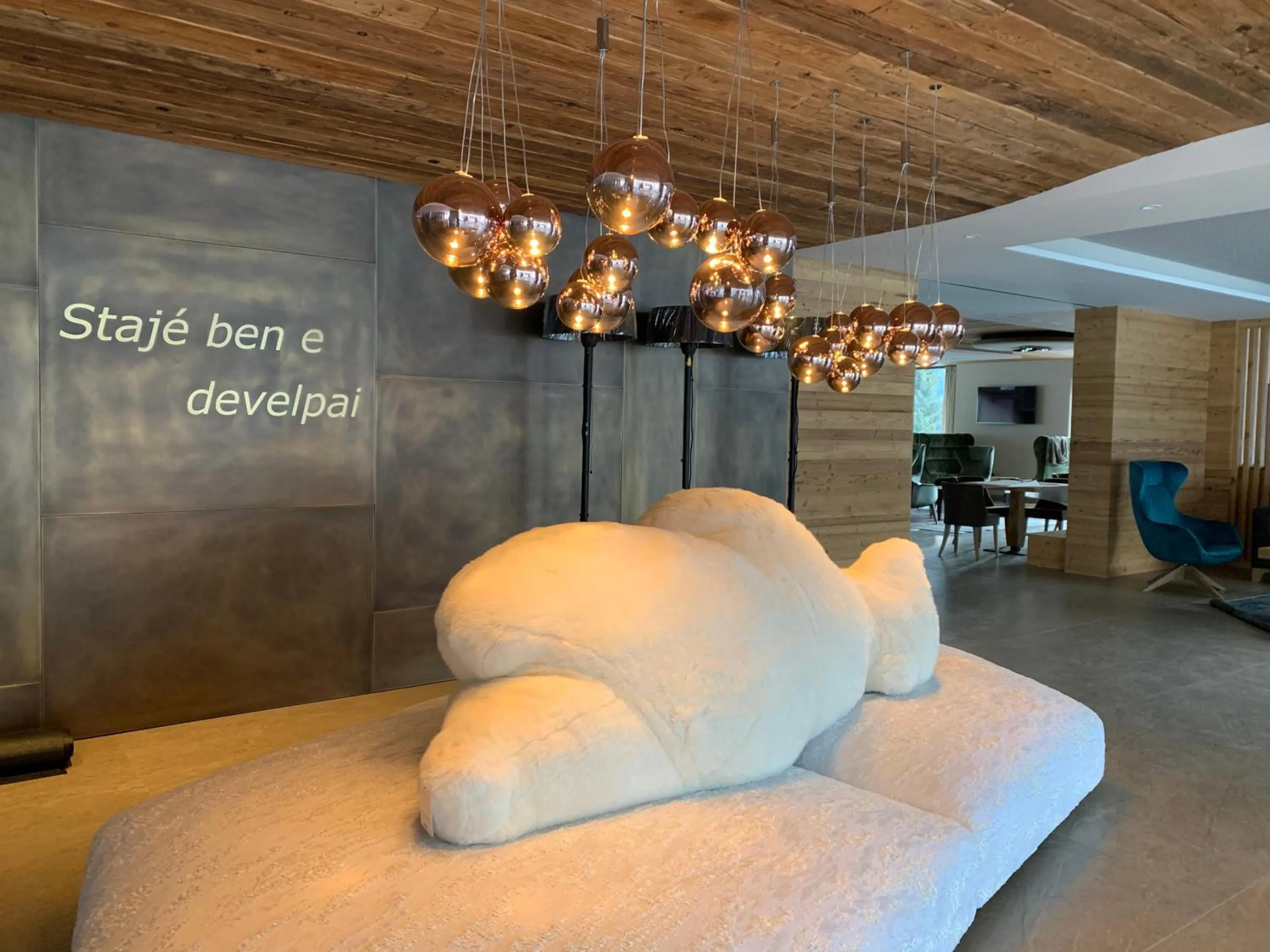 Lobby or reception in Ciampedie Luxury Alpine Spa Hotel