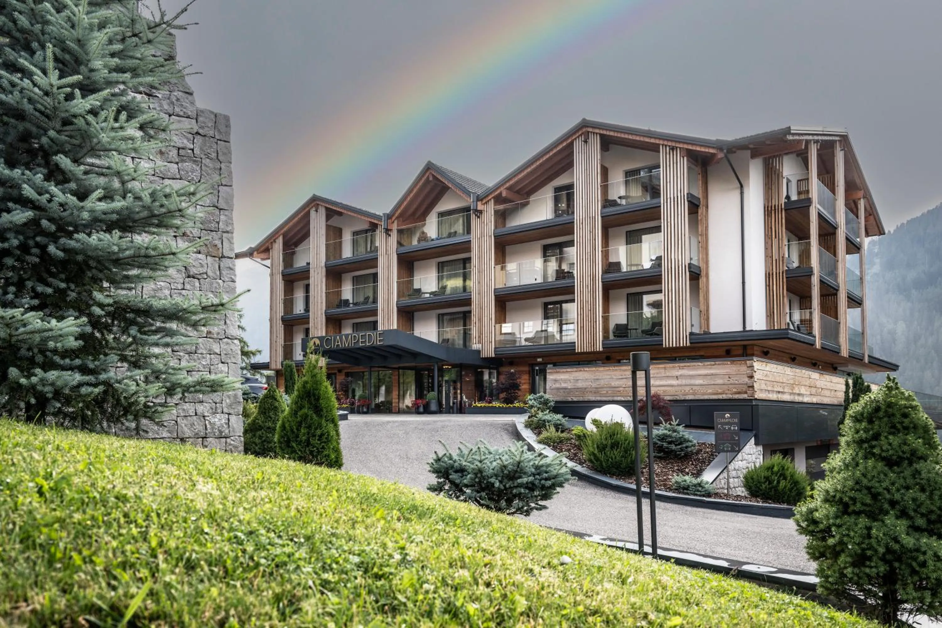 Property building in Ciampedie Luxury Alpine Spa Hotel