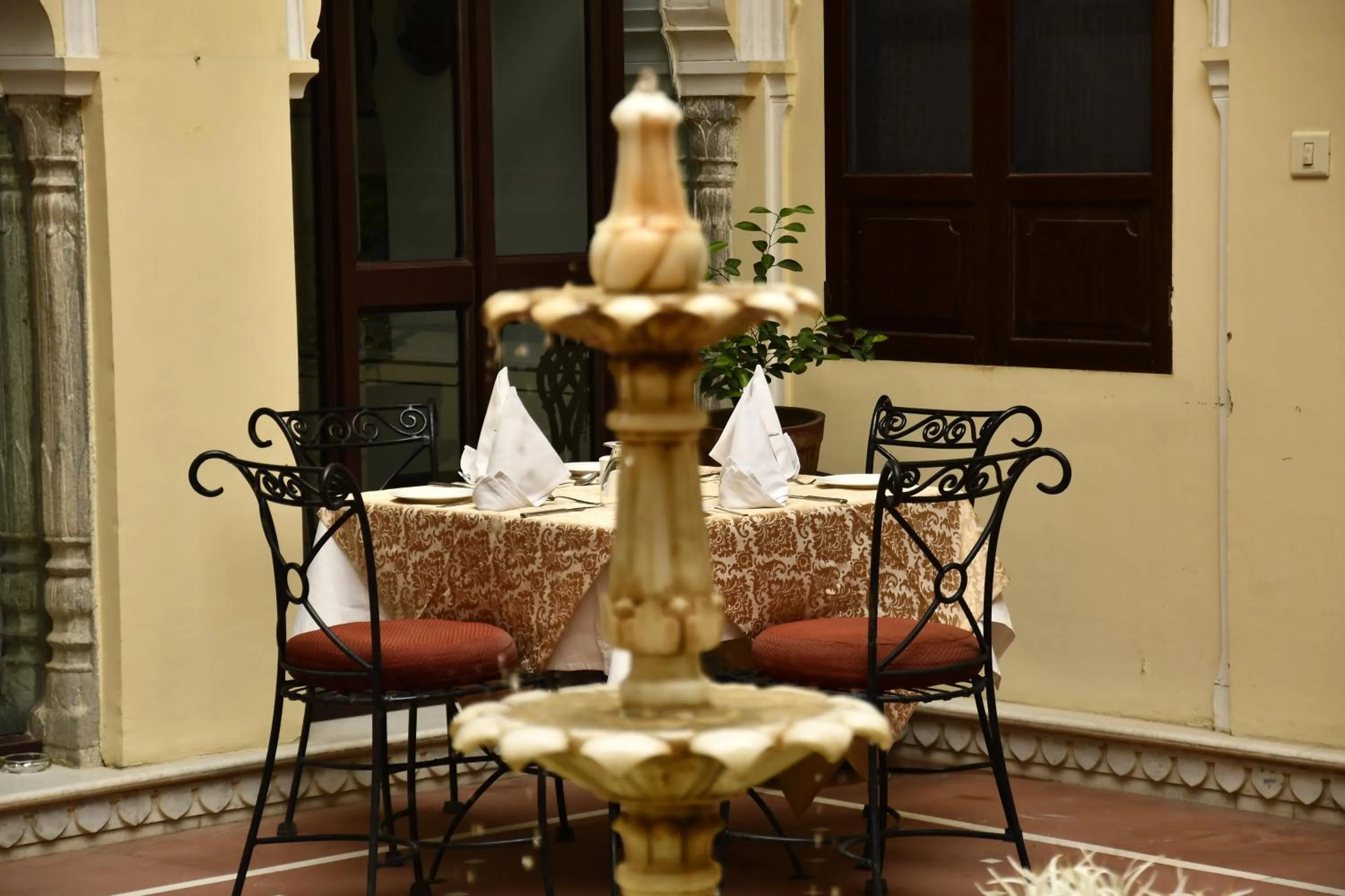 Seating area in Khandela Haveli - a Boutique Heritage Hotel