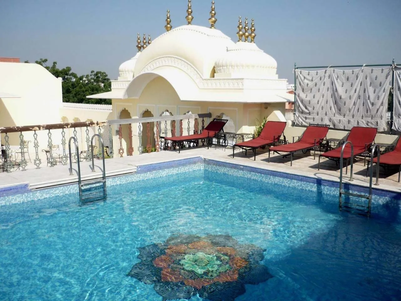 Pool view in Khandela Haveli - a Boutique Heritage Hotel