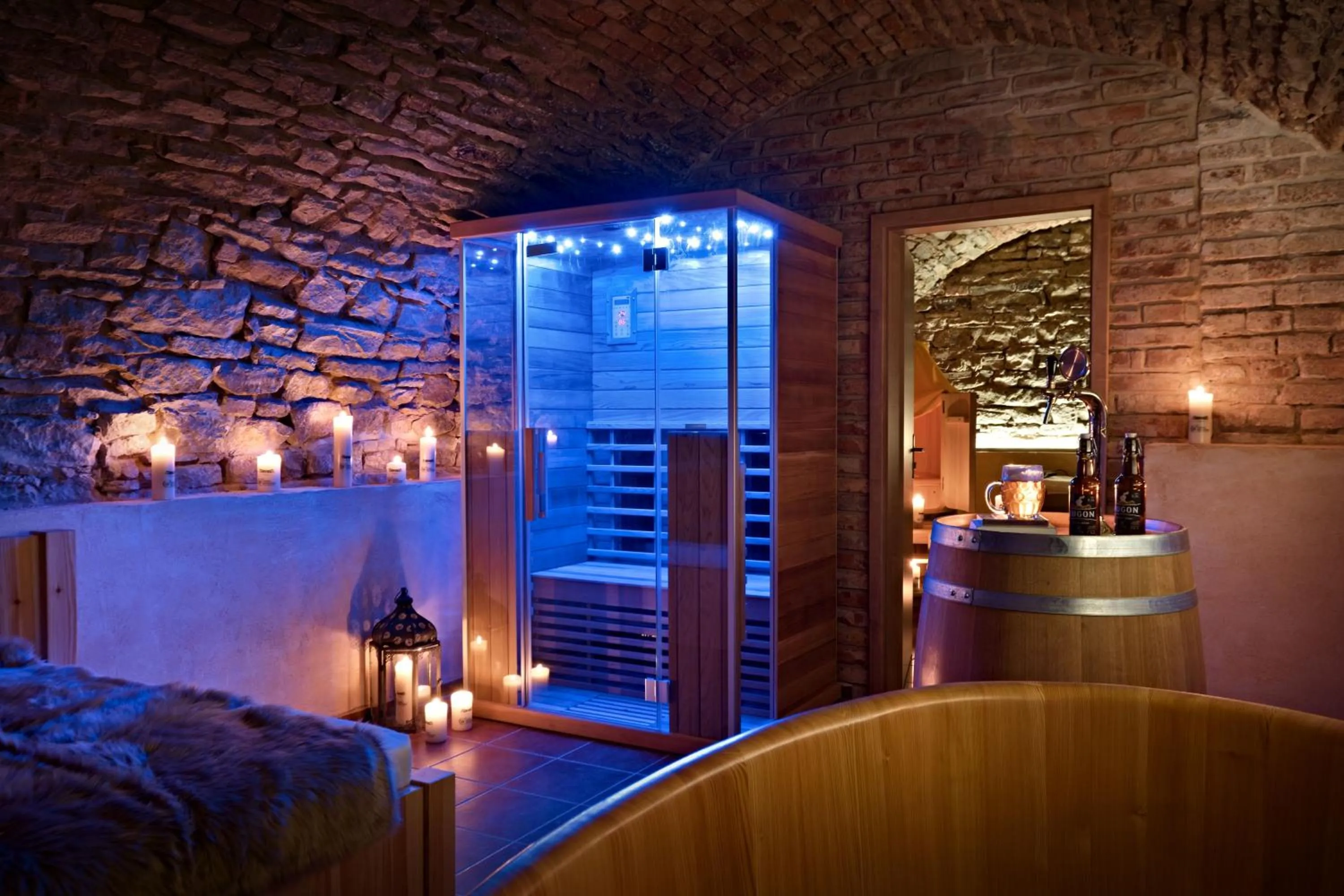 Bed in Zámek Wichterle - Hotel a pivní lázně