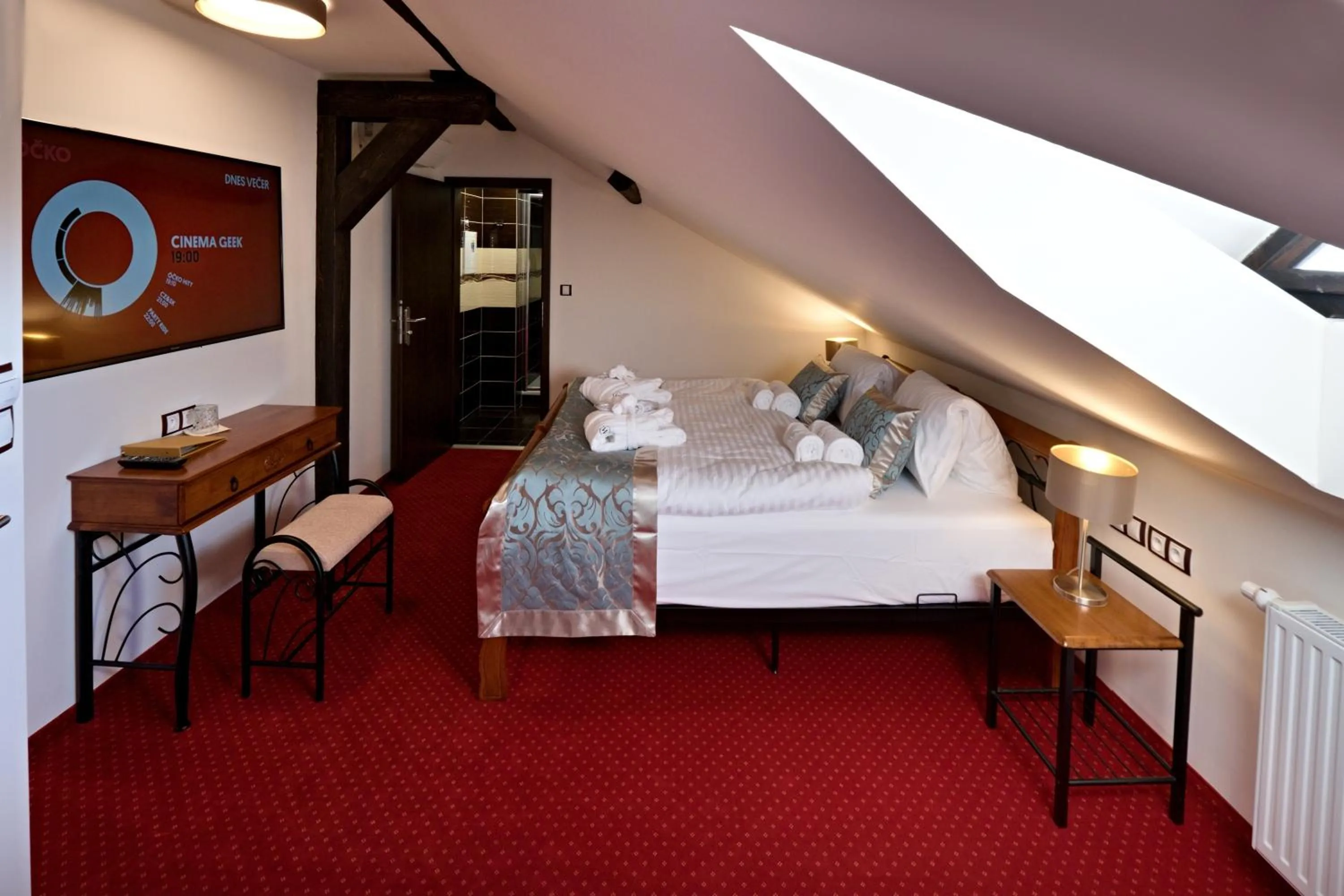 Bed in Zámek Wichterle - Hotel a pivní lázně