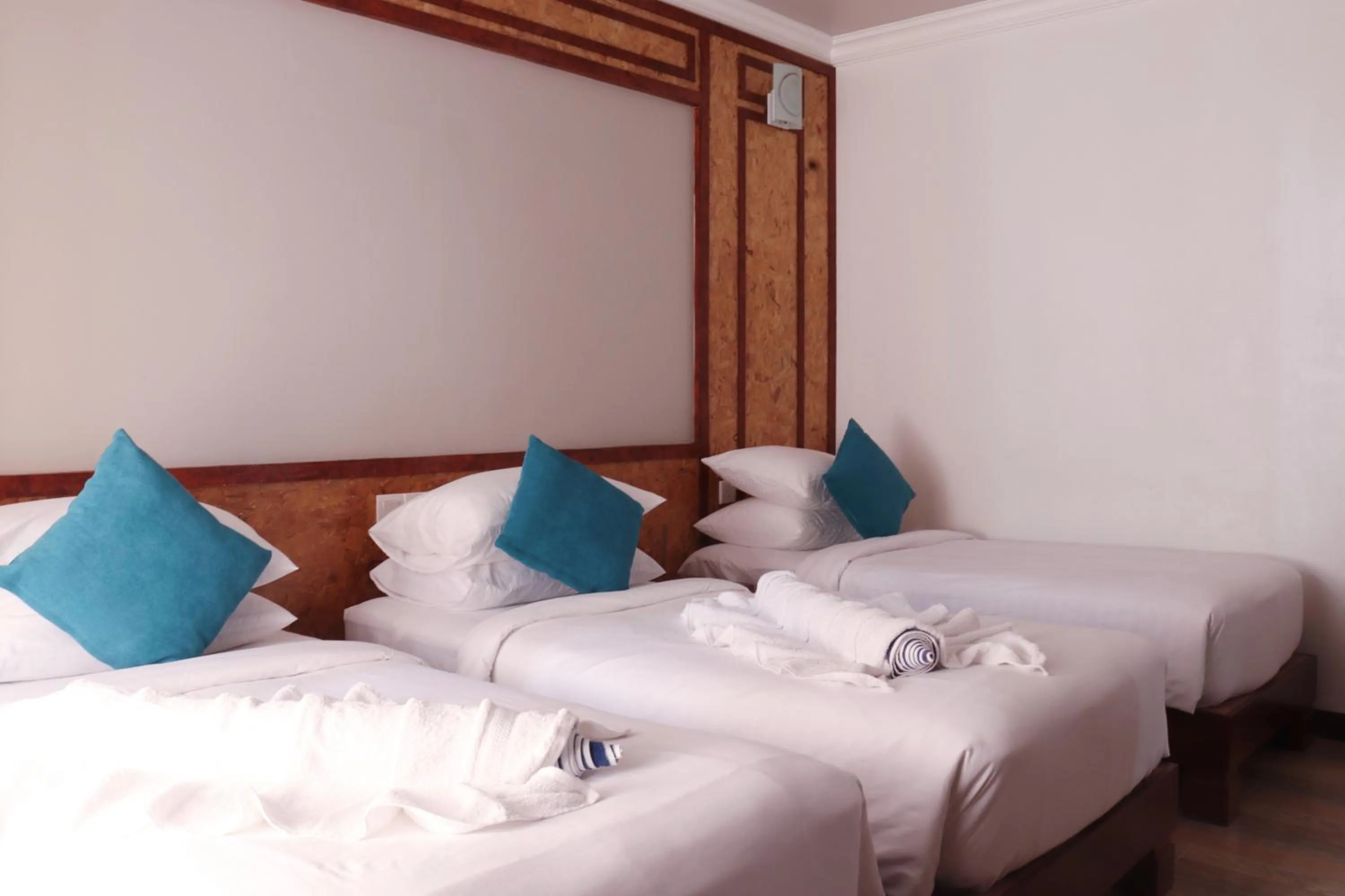 Bed in Athens View Hotel