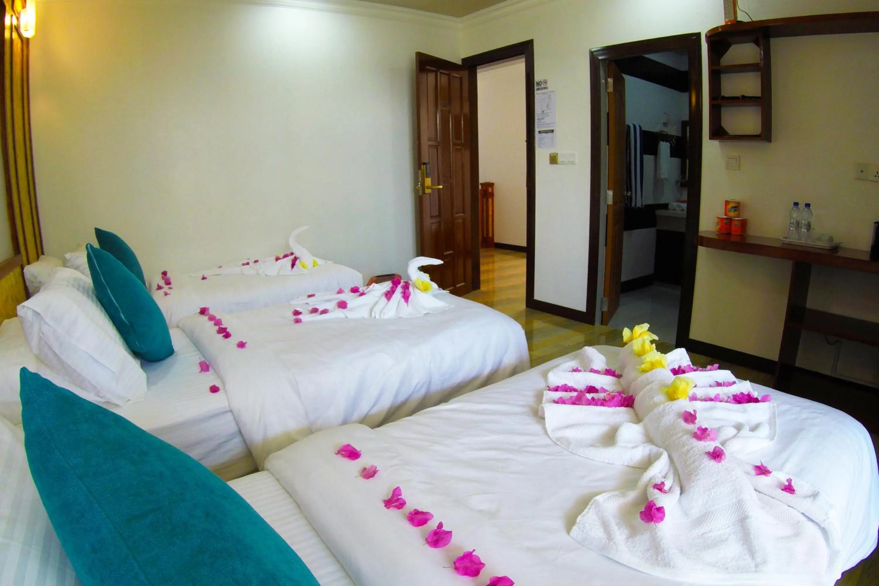 Bed in Athens View Hotel