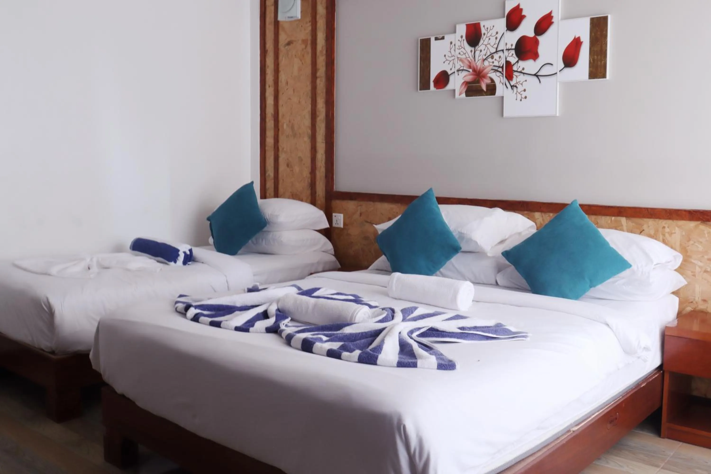 Bed in Athens View Hotel