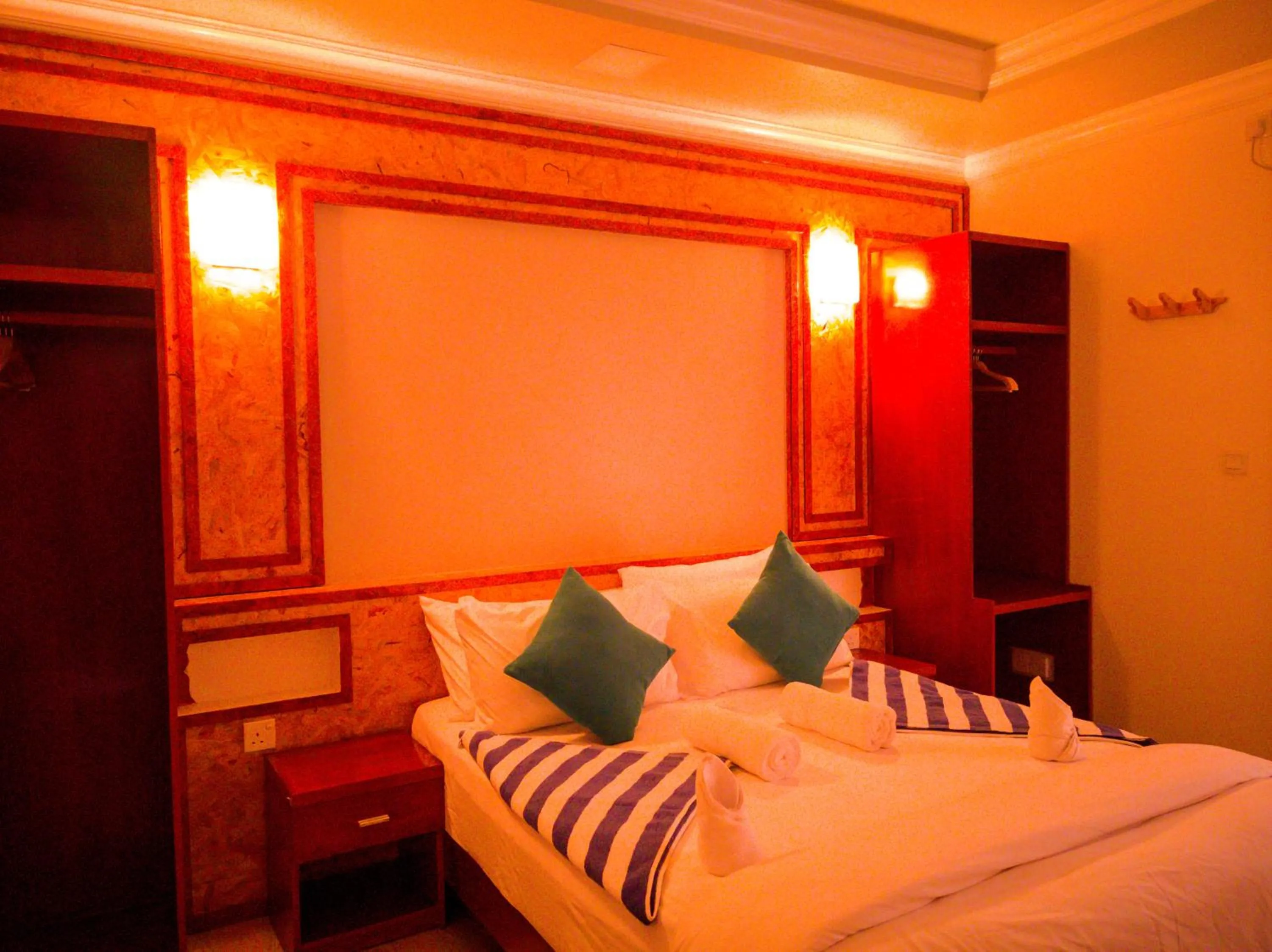 Bed in Athens View Hotel