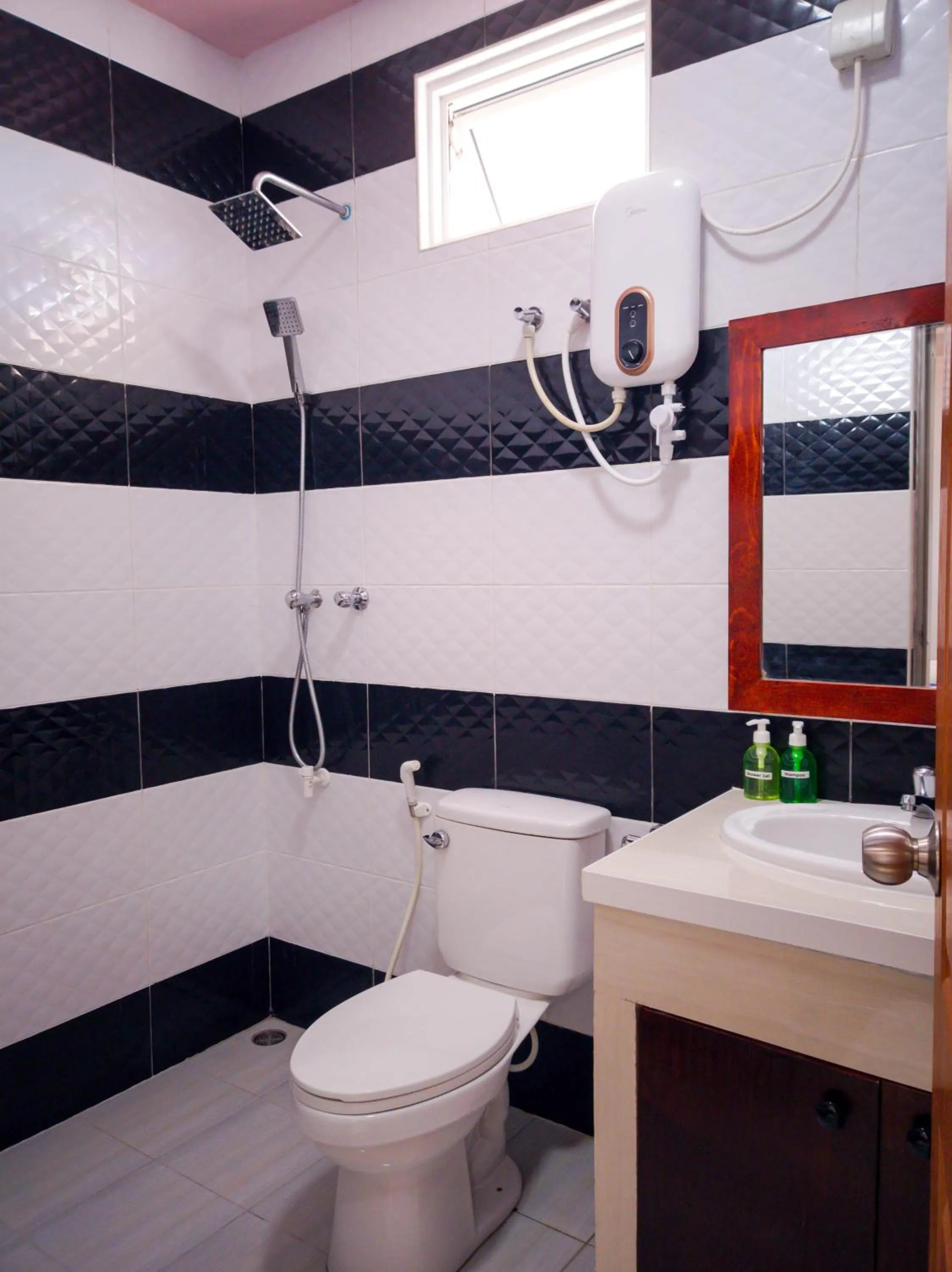 Shower in Athens View Hotel