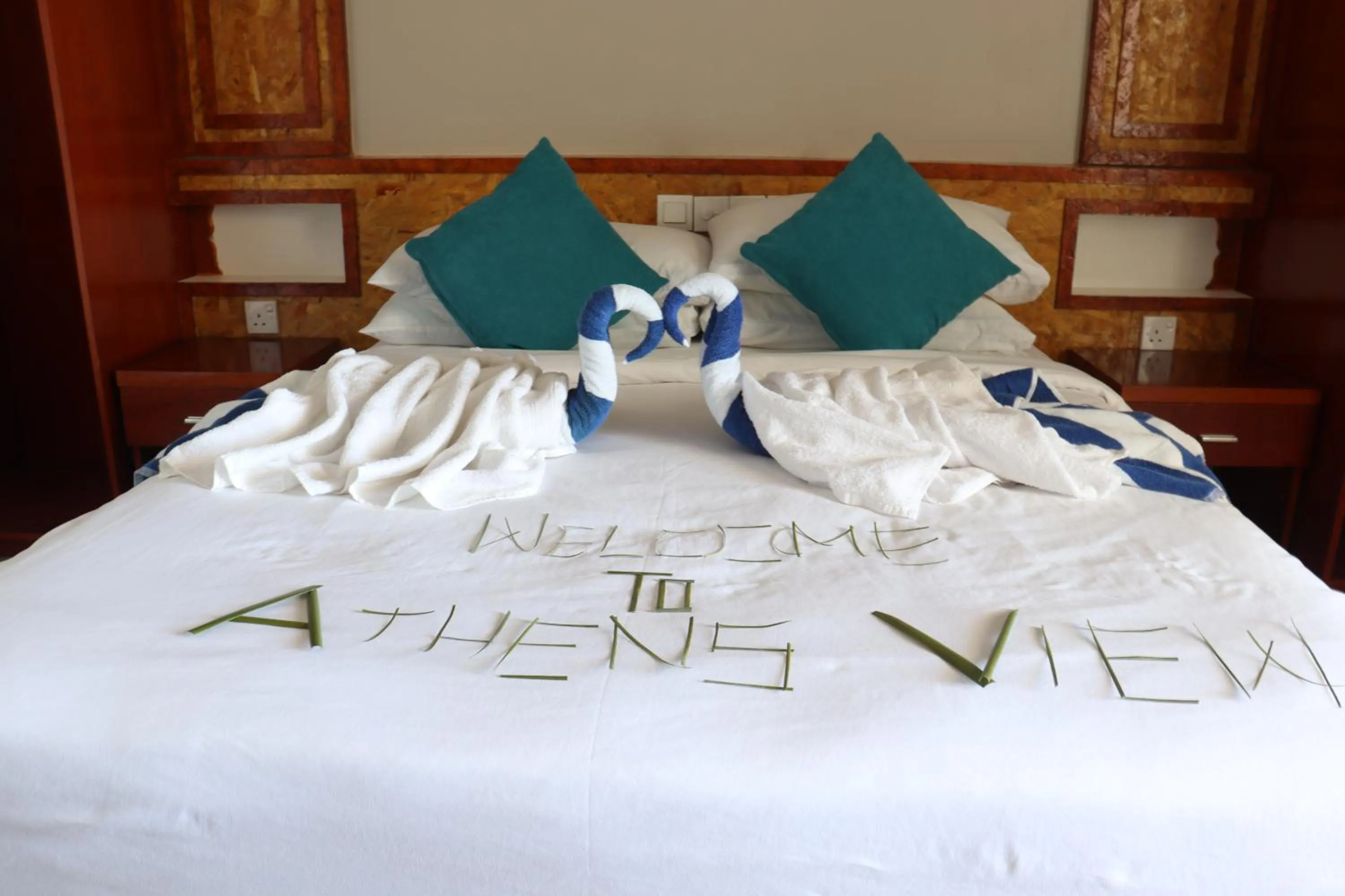 Bed in Athens View Hotel