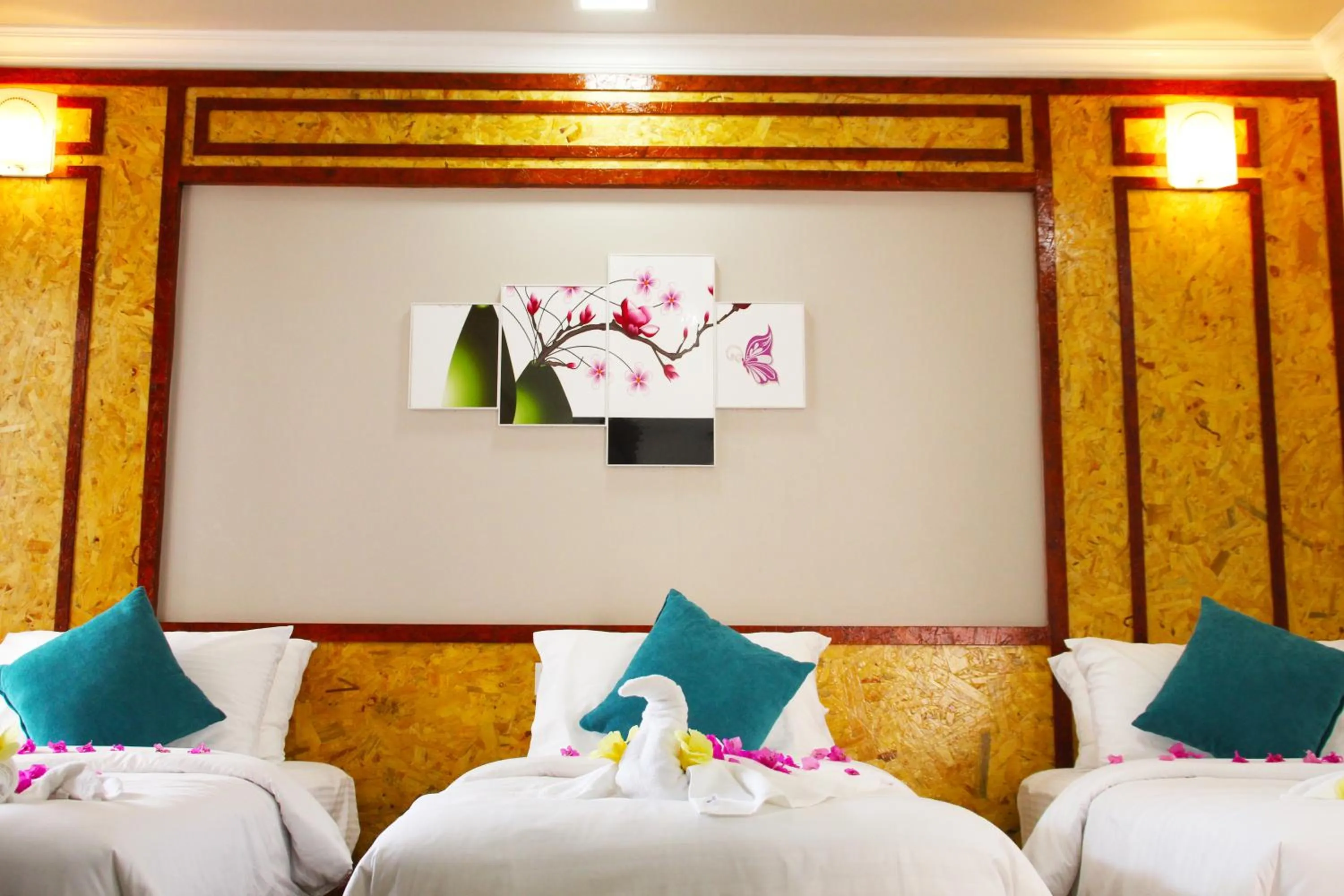 Bed in Athens View Hotel