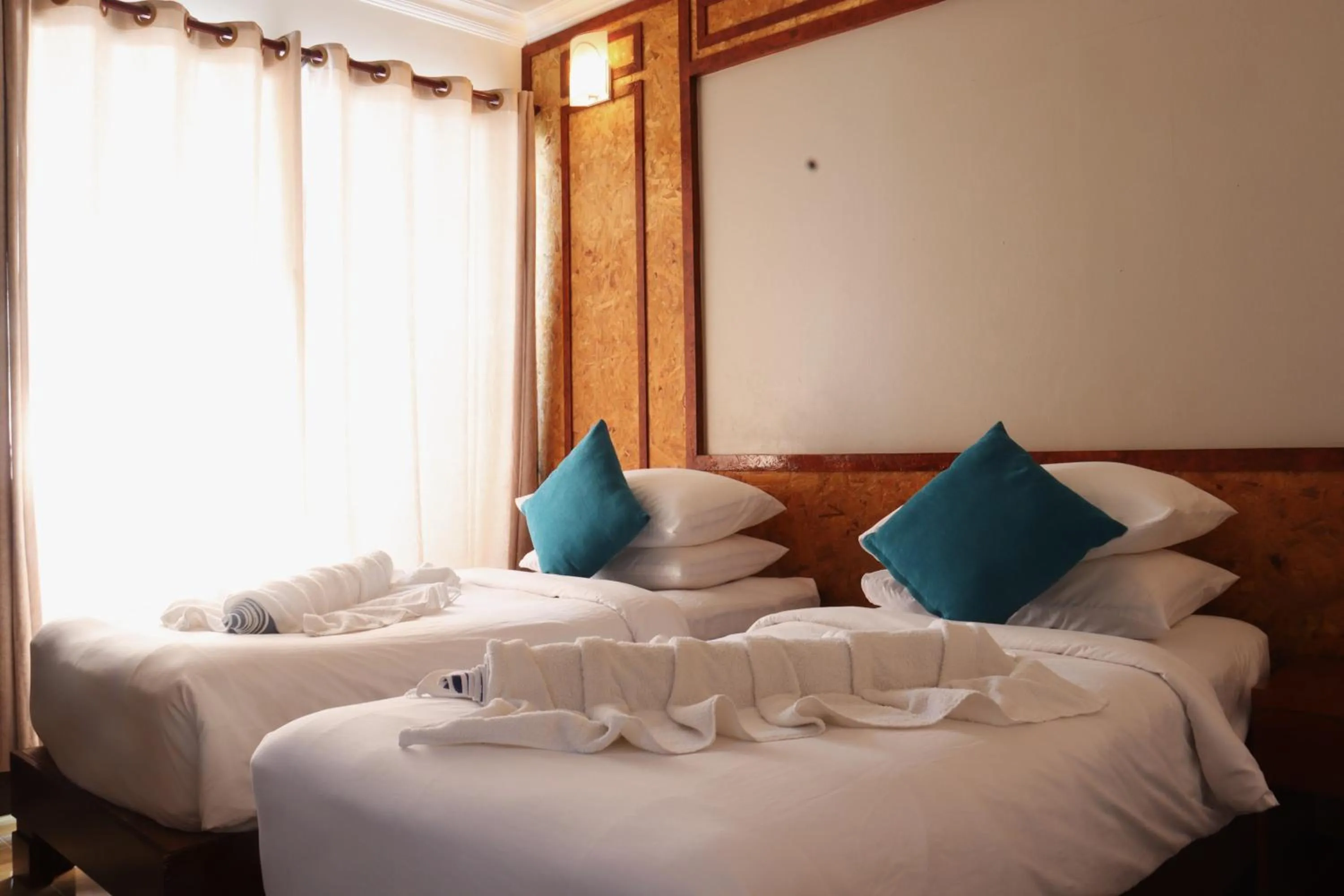 Bed in Athens View Hotel