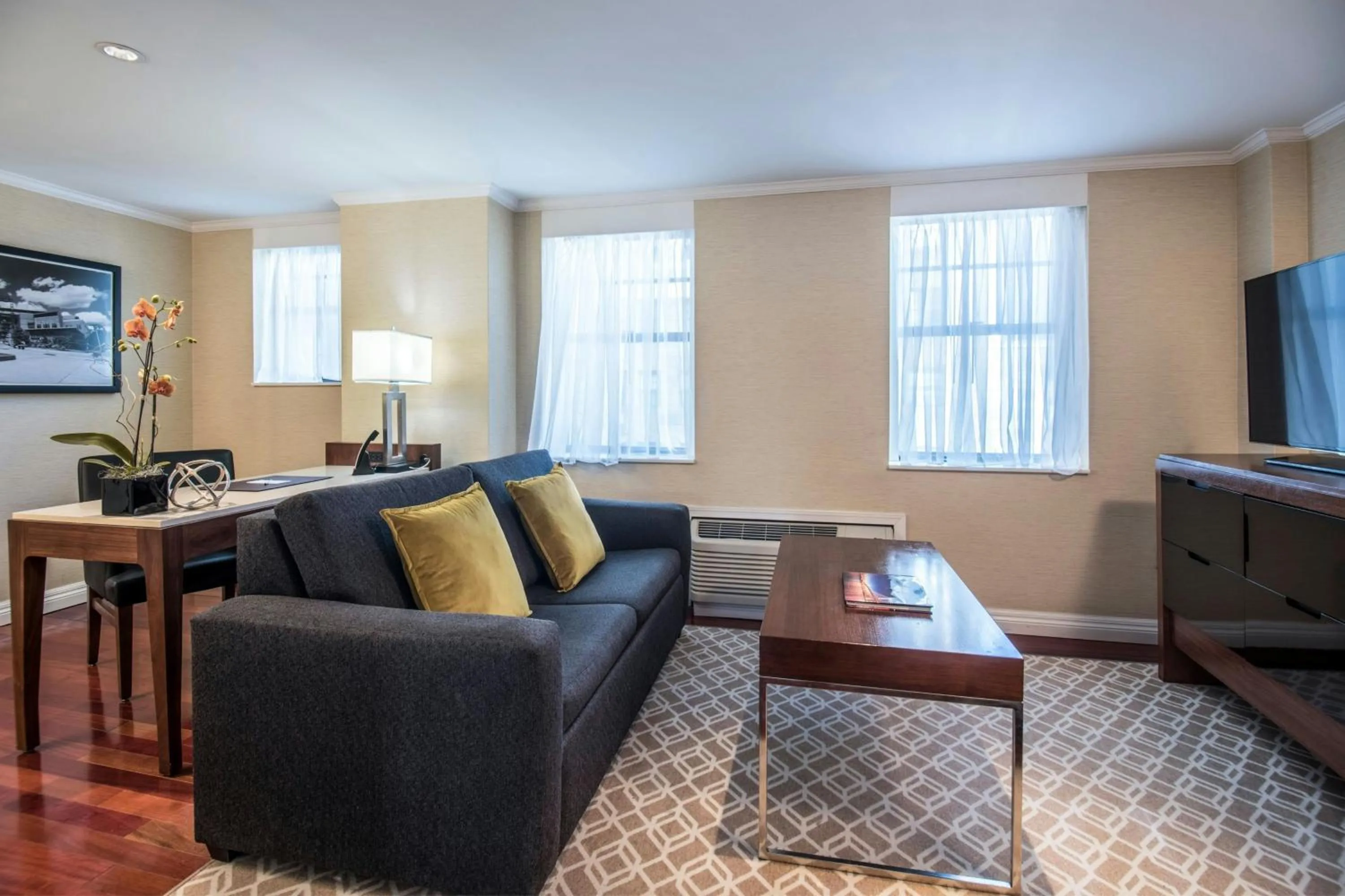 Living room in The Warwick Hotel Rittenhouse Square Philadelphia