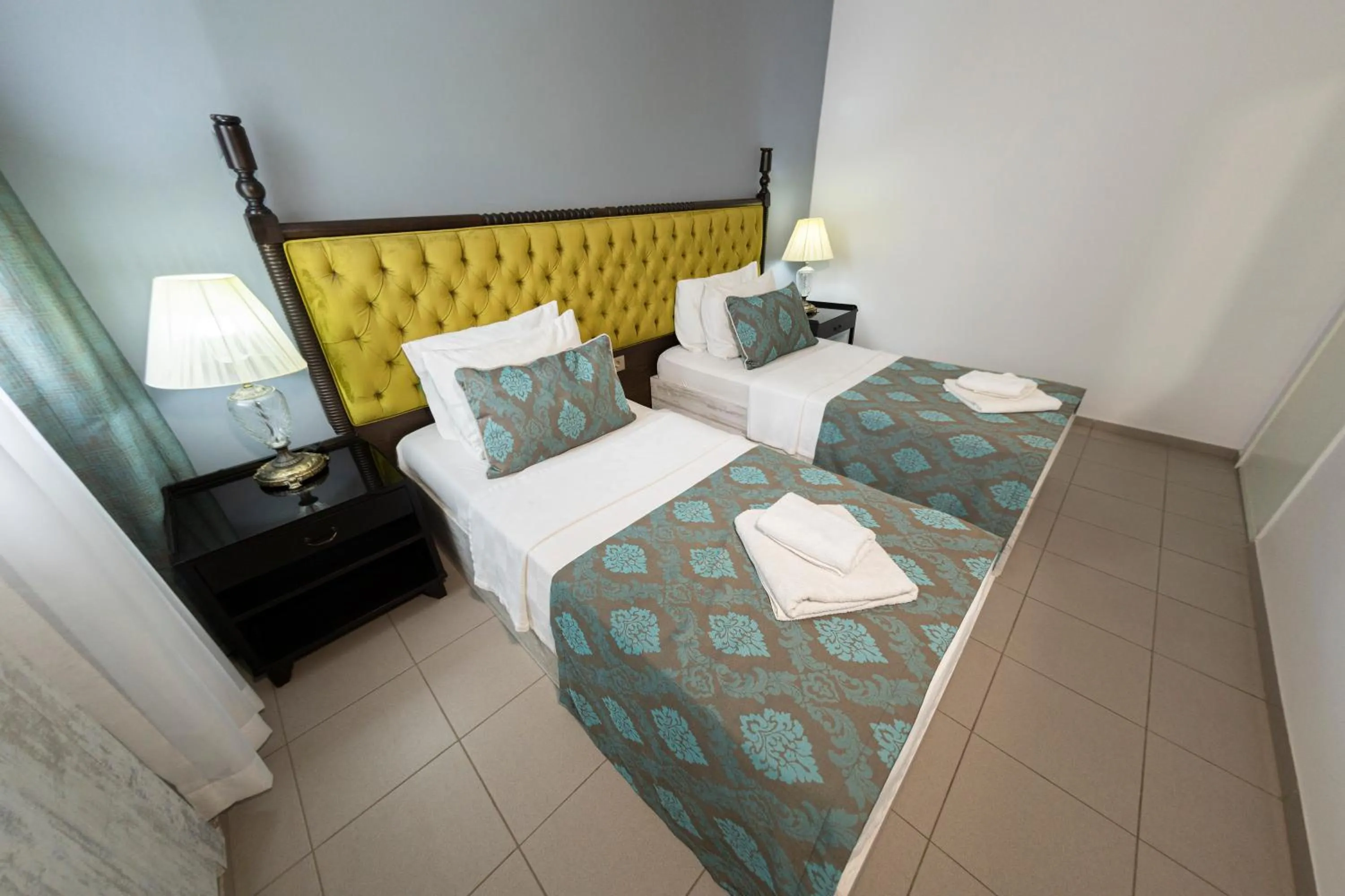 Bed in Afytos Akcay Tatil Koyu