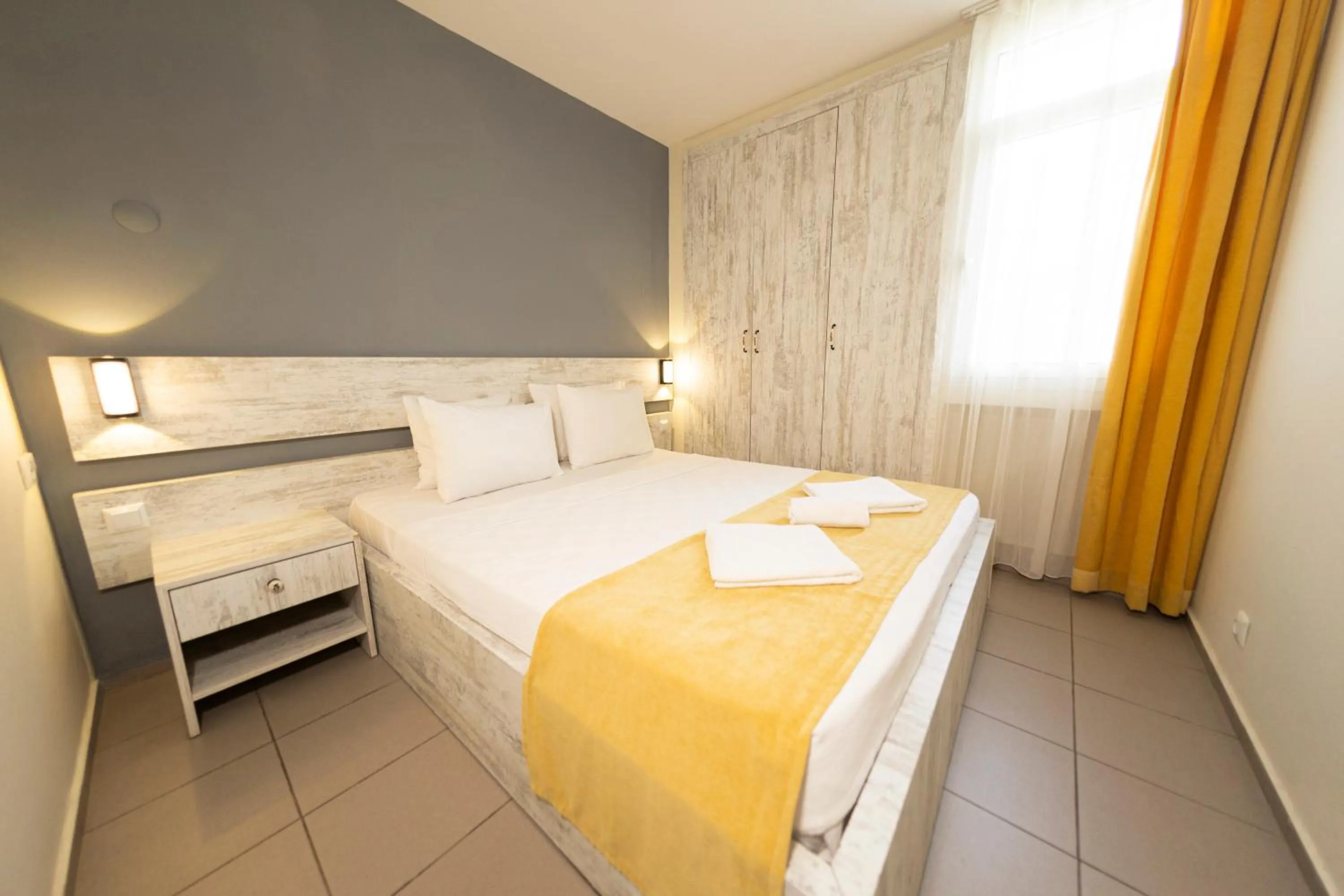 Bed in Afytos Akcay Tatil Koyu