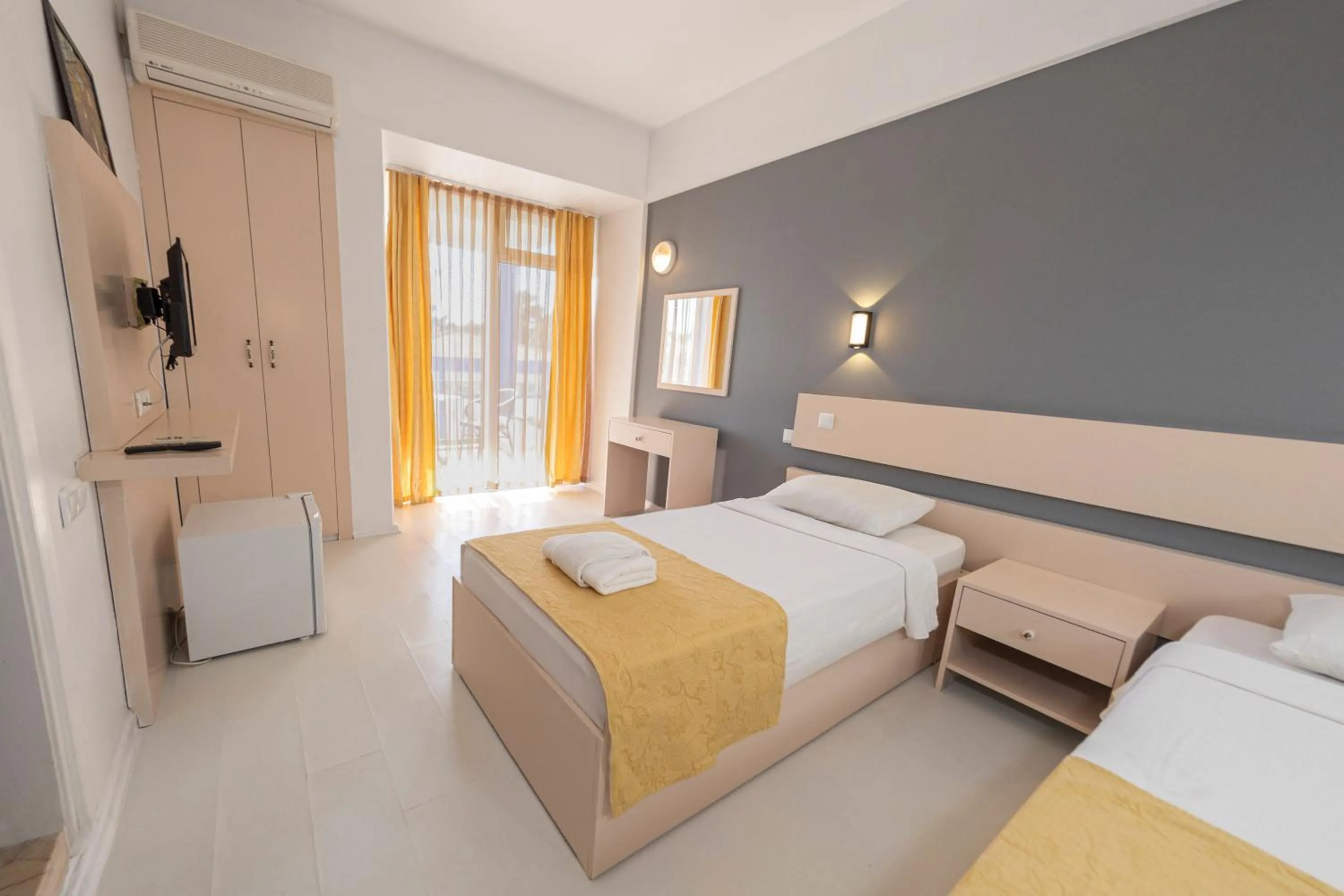 Bed in Afytos Akcay Tatil Koyu