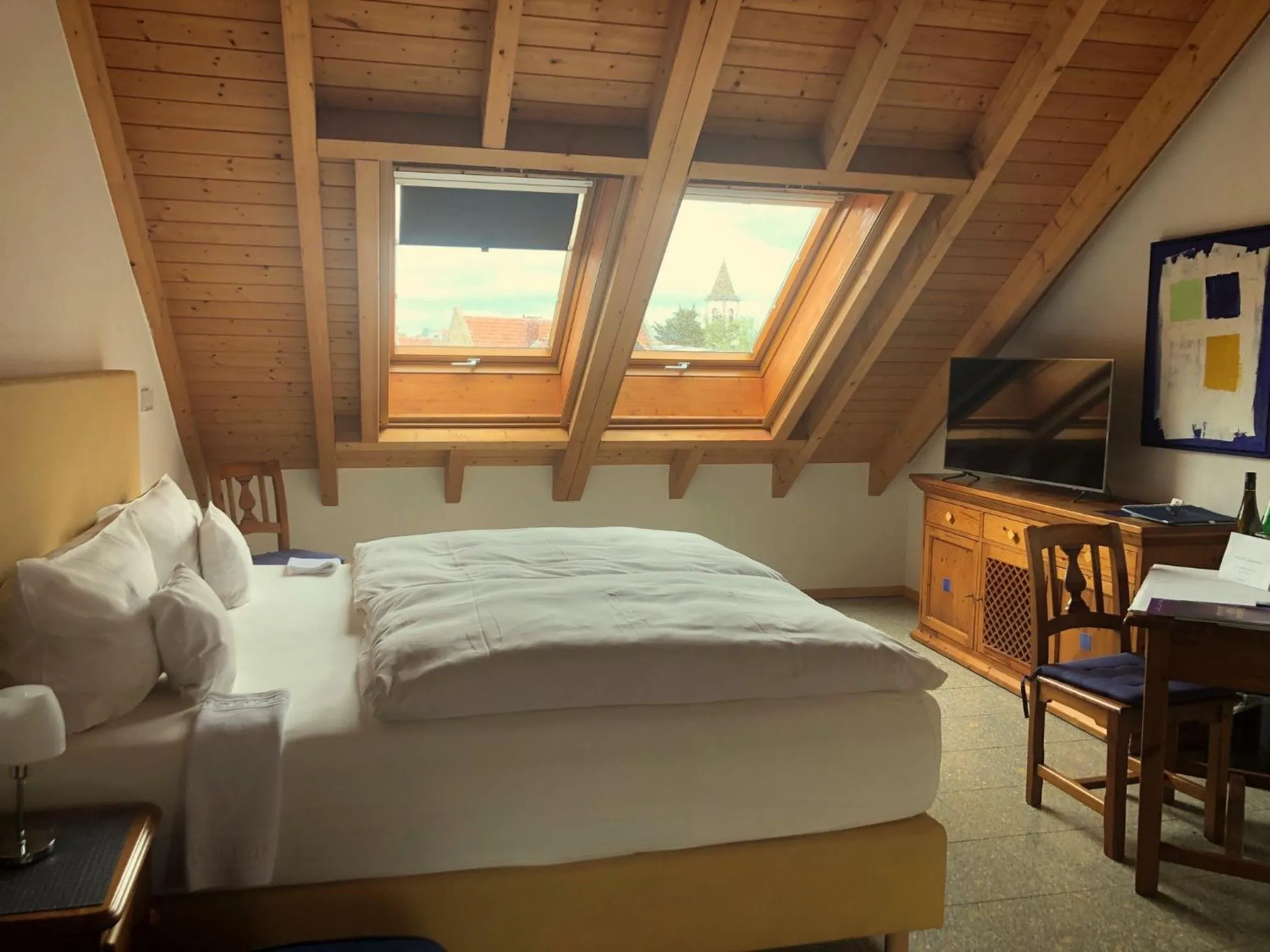 Photo of the whole room, Bed in Gästehaus & Weingut PETH