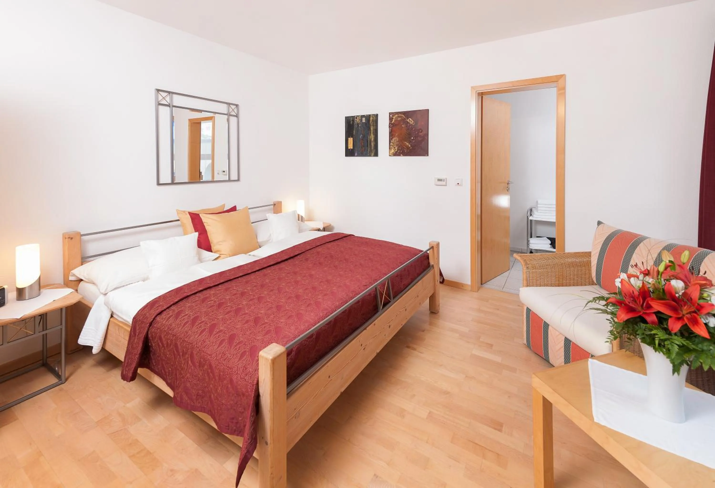 Bed in Gästehaus & Weingut PETH