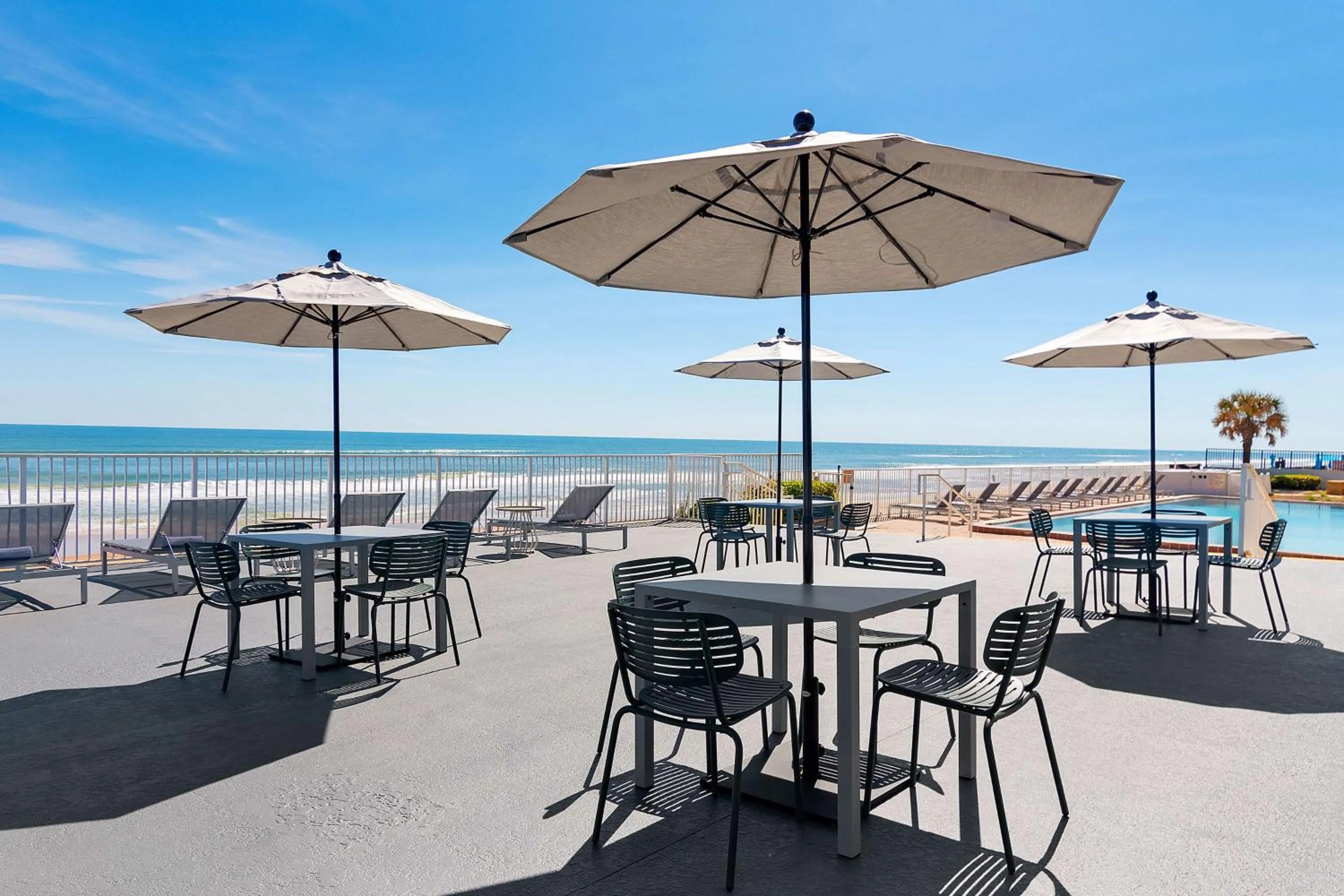 Patio in Spark by Hilton Ormond Beach Oceanfront