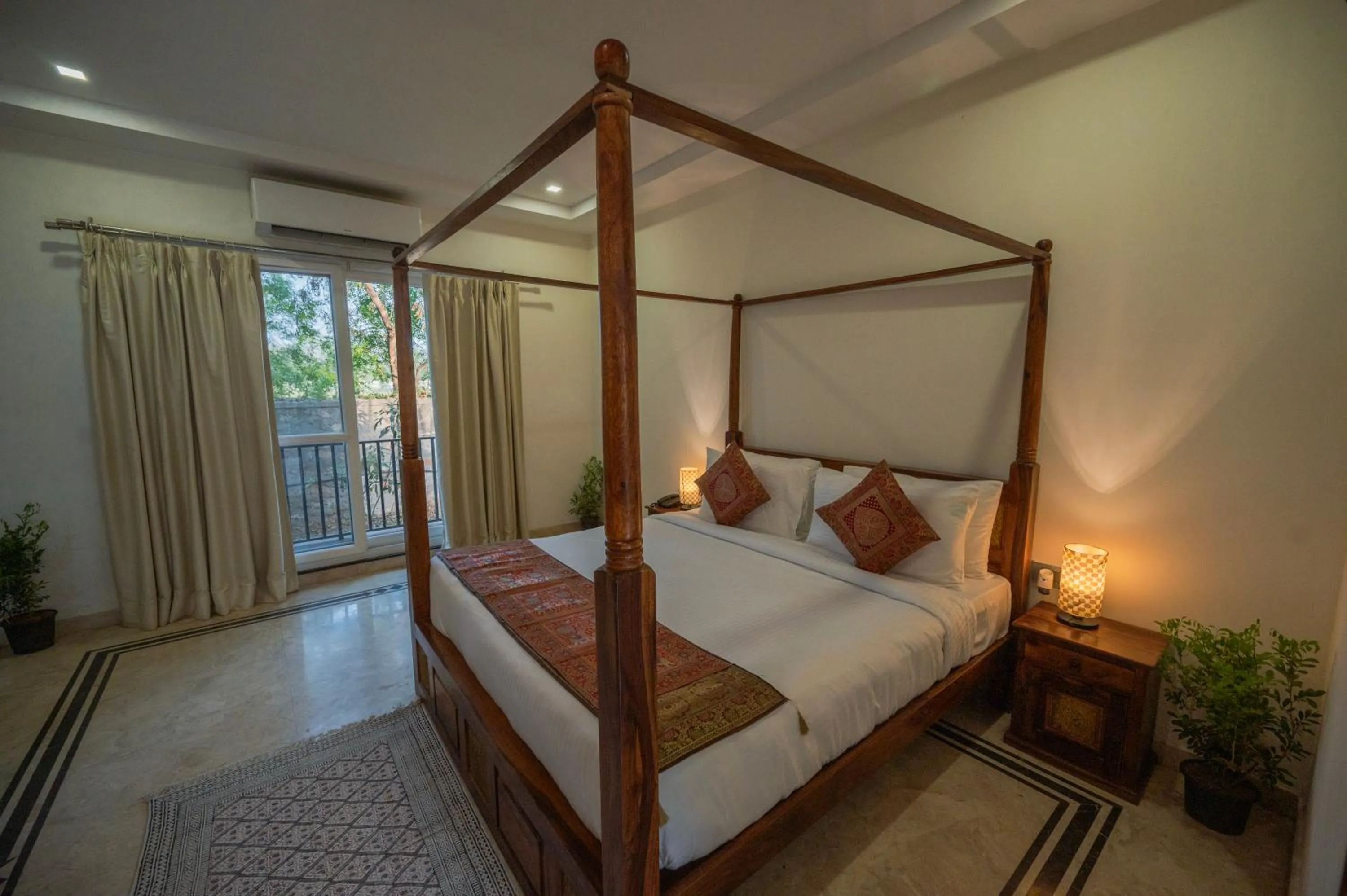 Bed in Clarks Safari Ranthambore