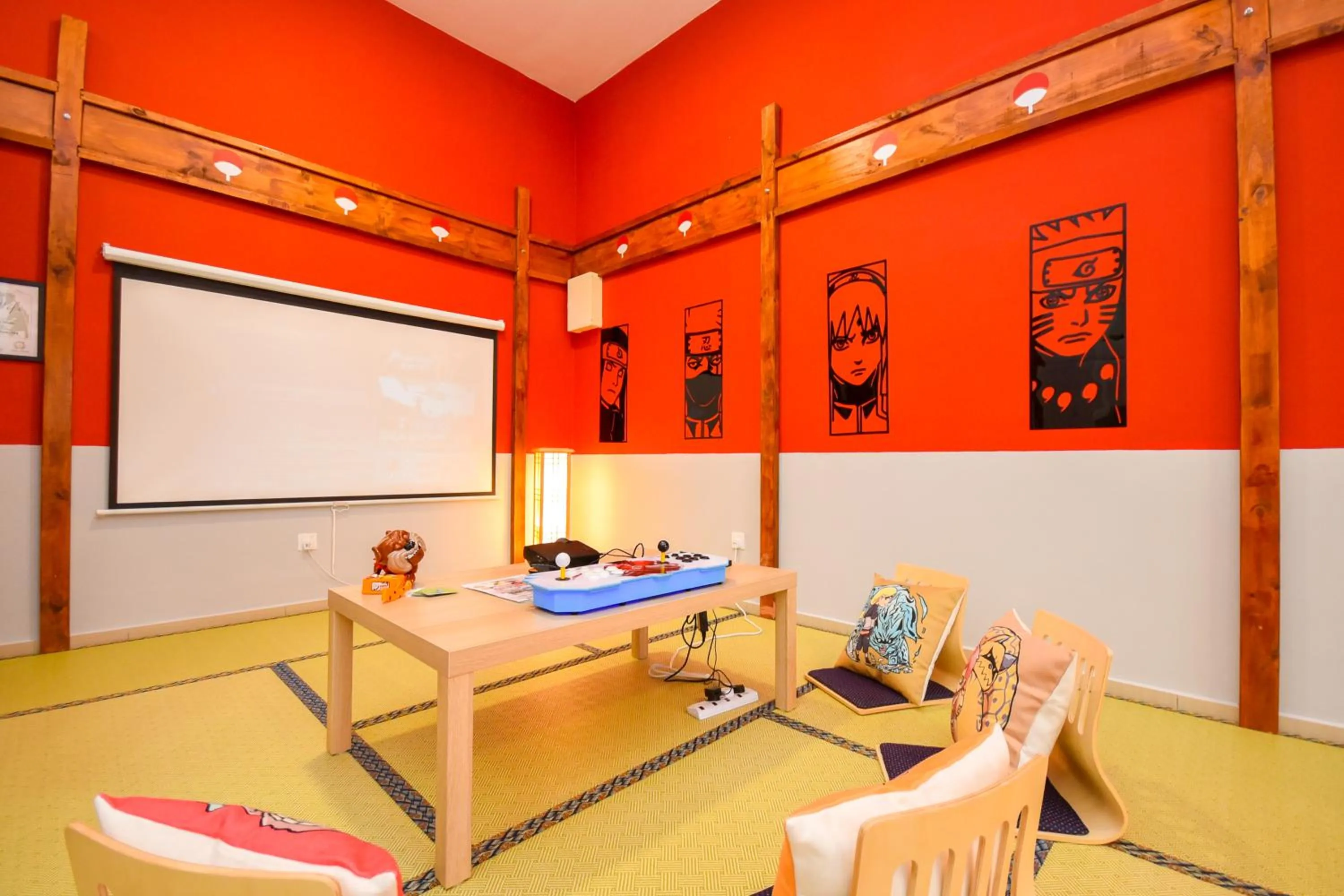 Living room in Manhattan Theme Suite by Nest Home at Austin Heights