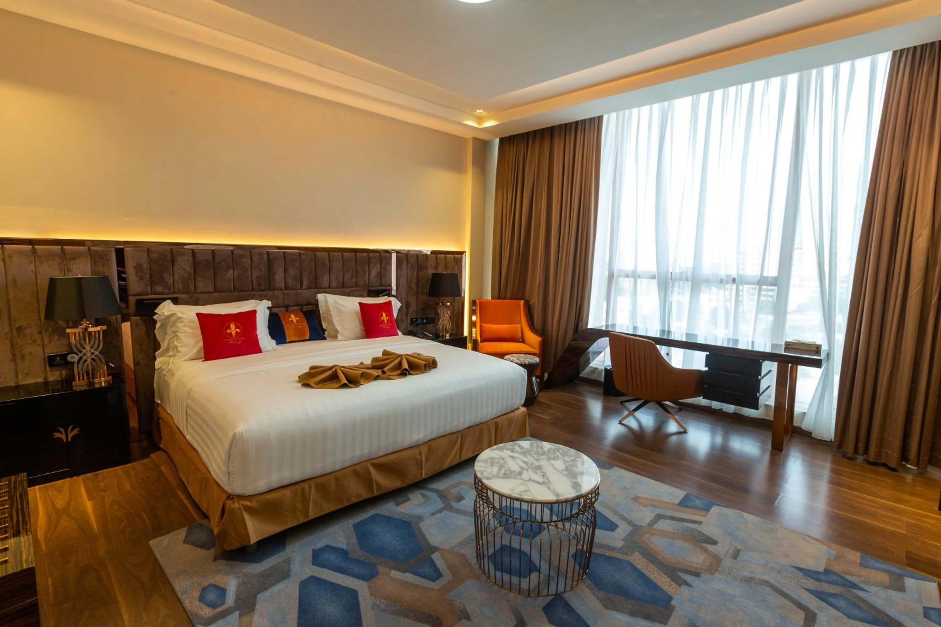 Bed in Hôtel Fleur de Lys Point E