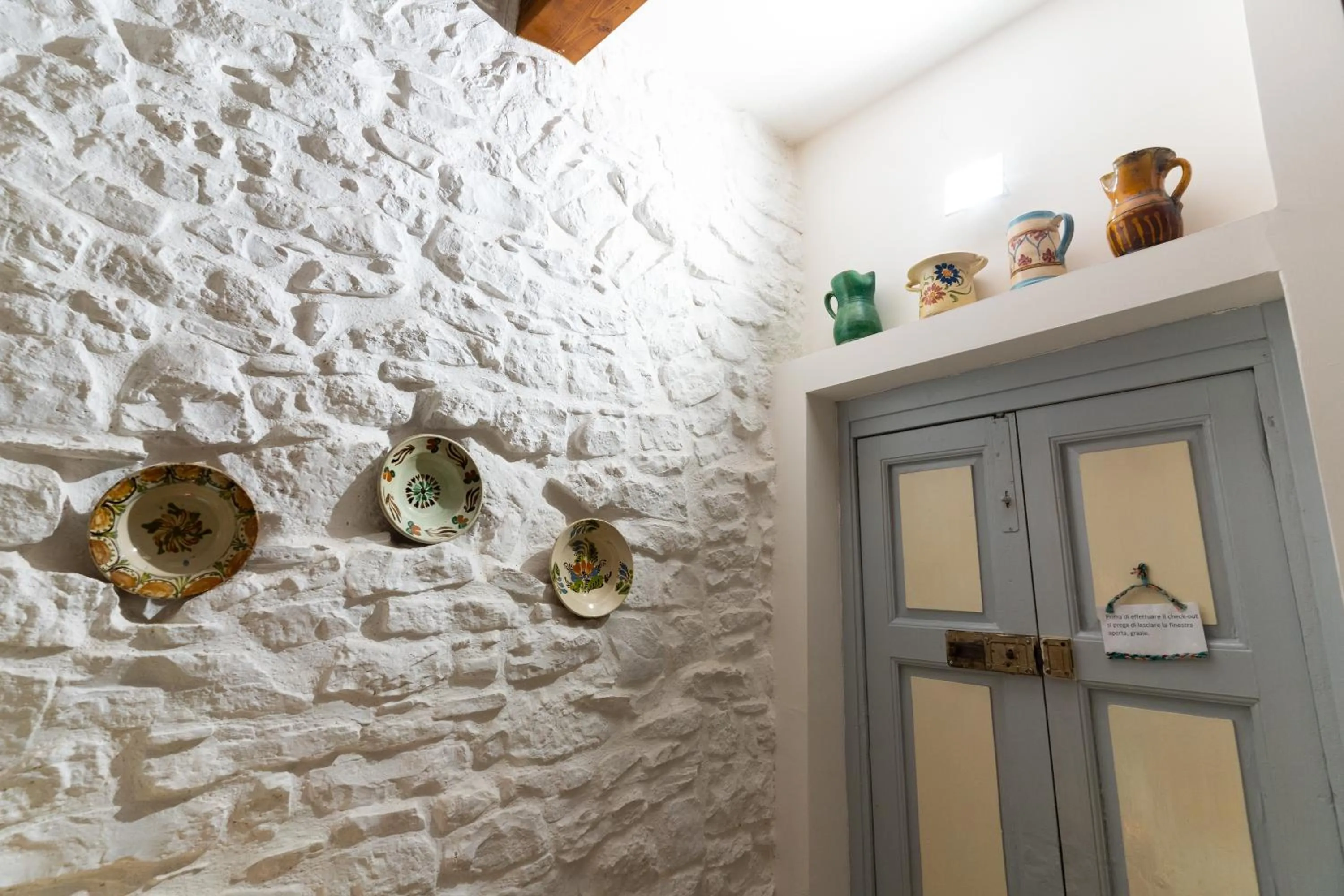 Decorative detail in B&B La Torretta