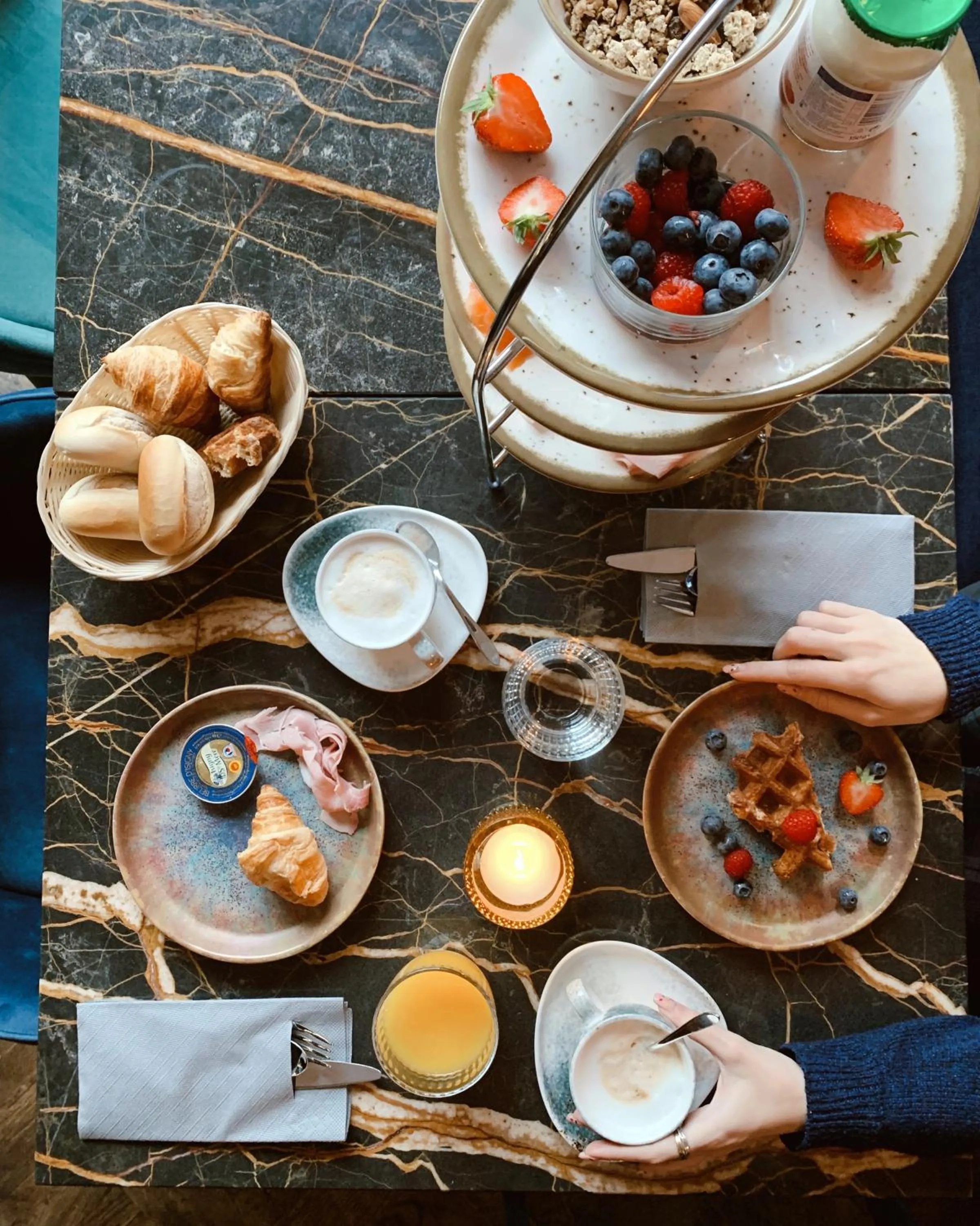 Continental breakfast in De Ware Jacob Boutique Hotel