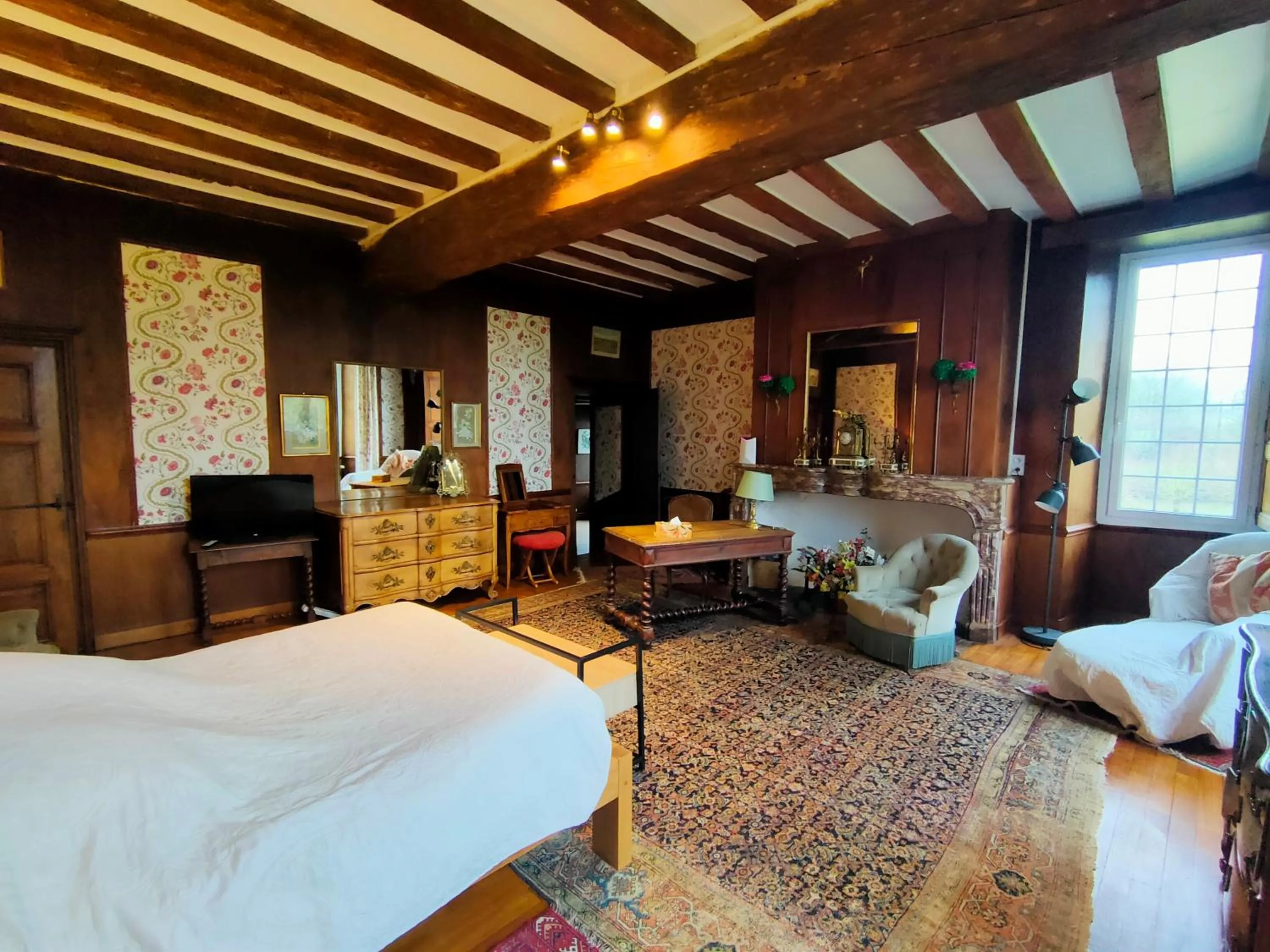 Seating area, Bed in Manoir de la Provosterie