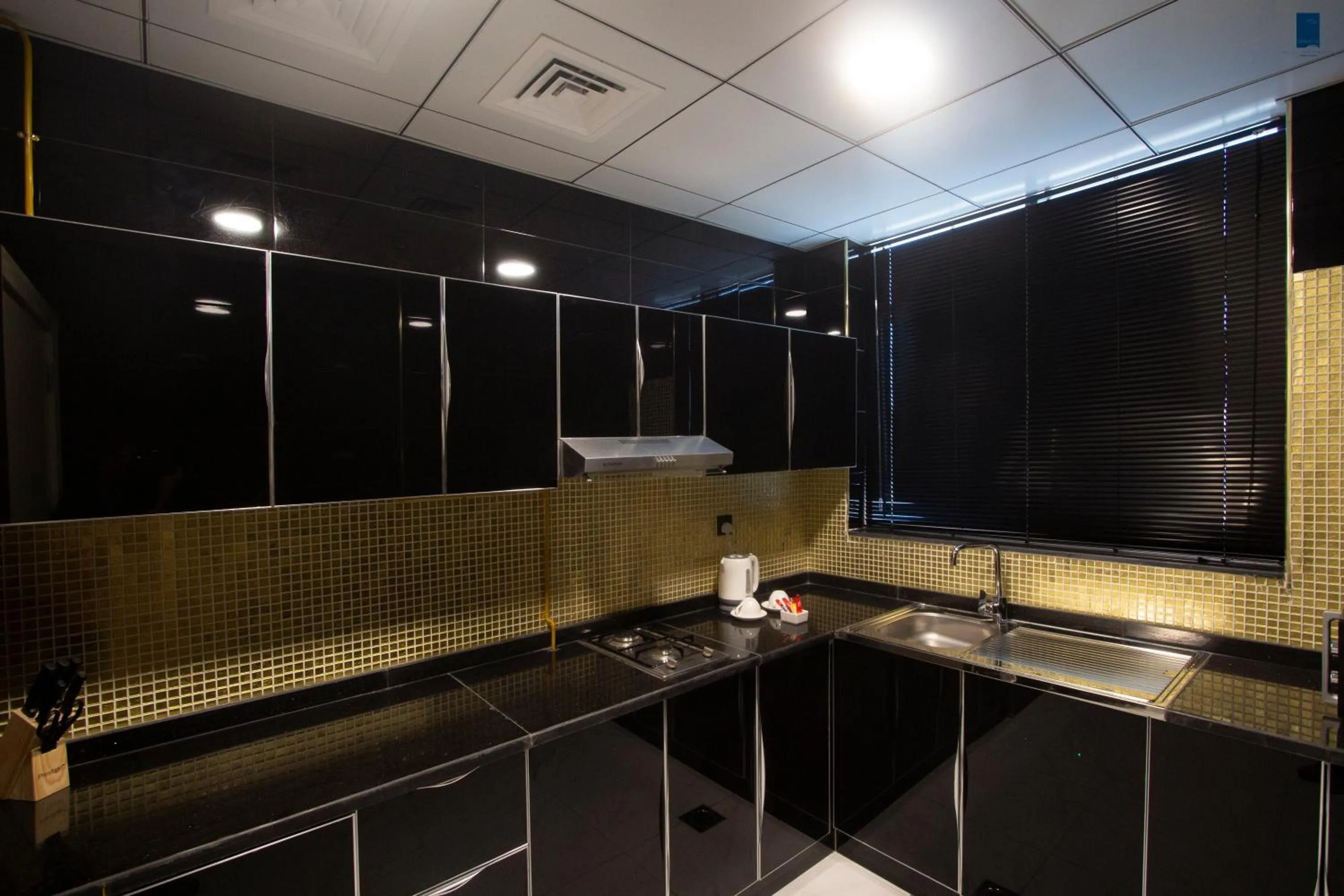 Kitchen or kitchenette in Samaya Hotel Apartment Dubai