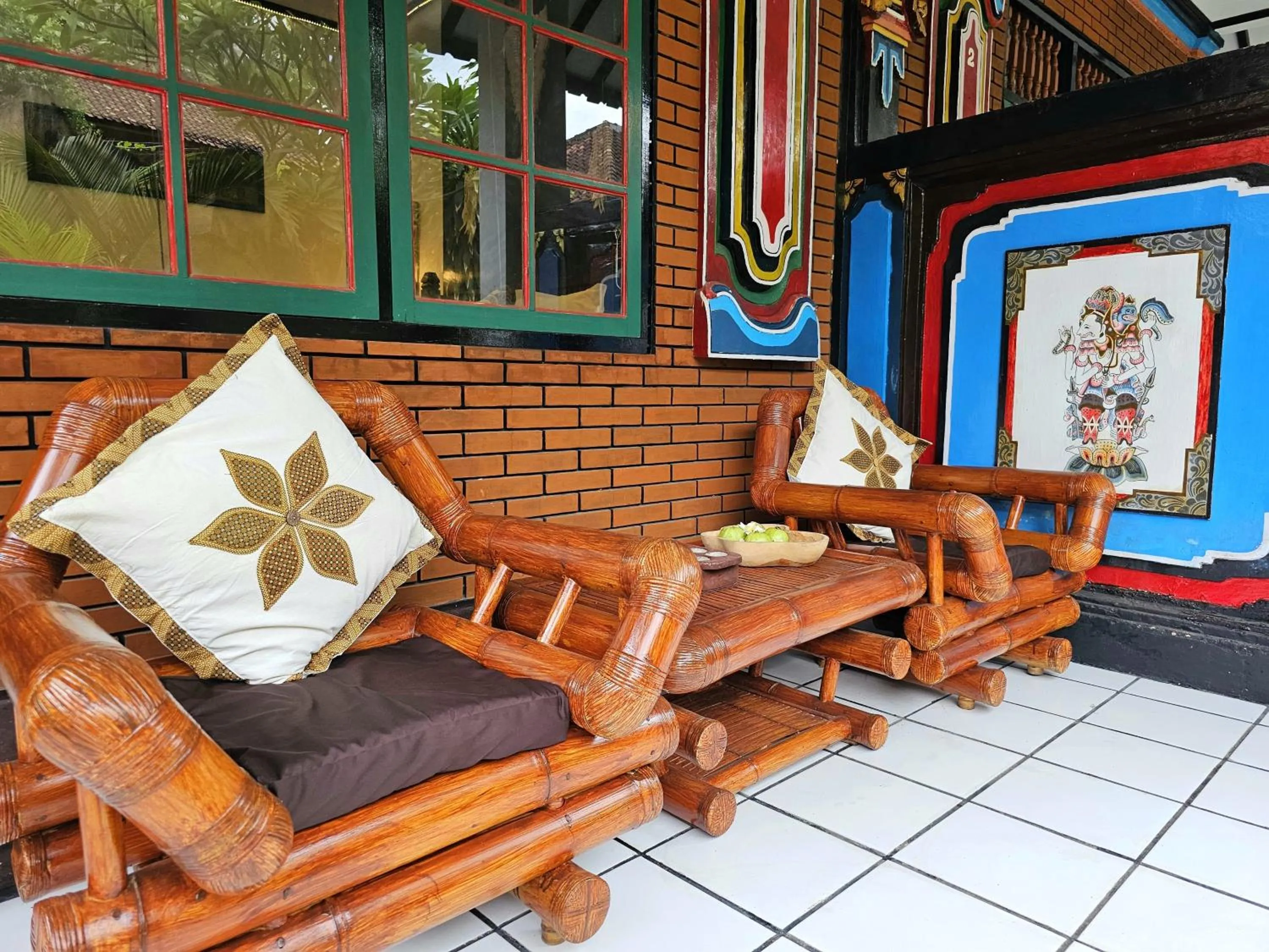 Seating area in Binaria Museum Hotel