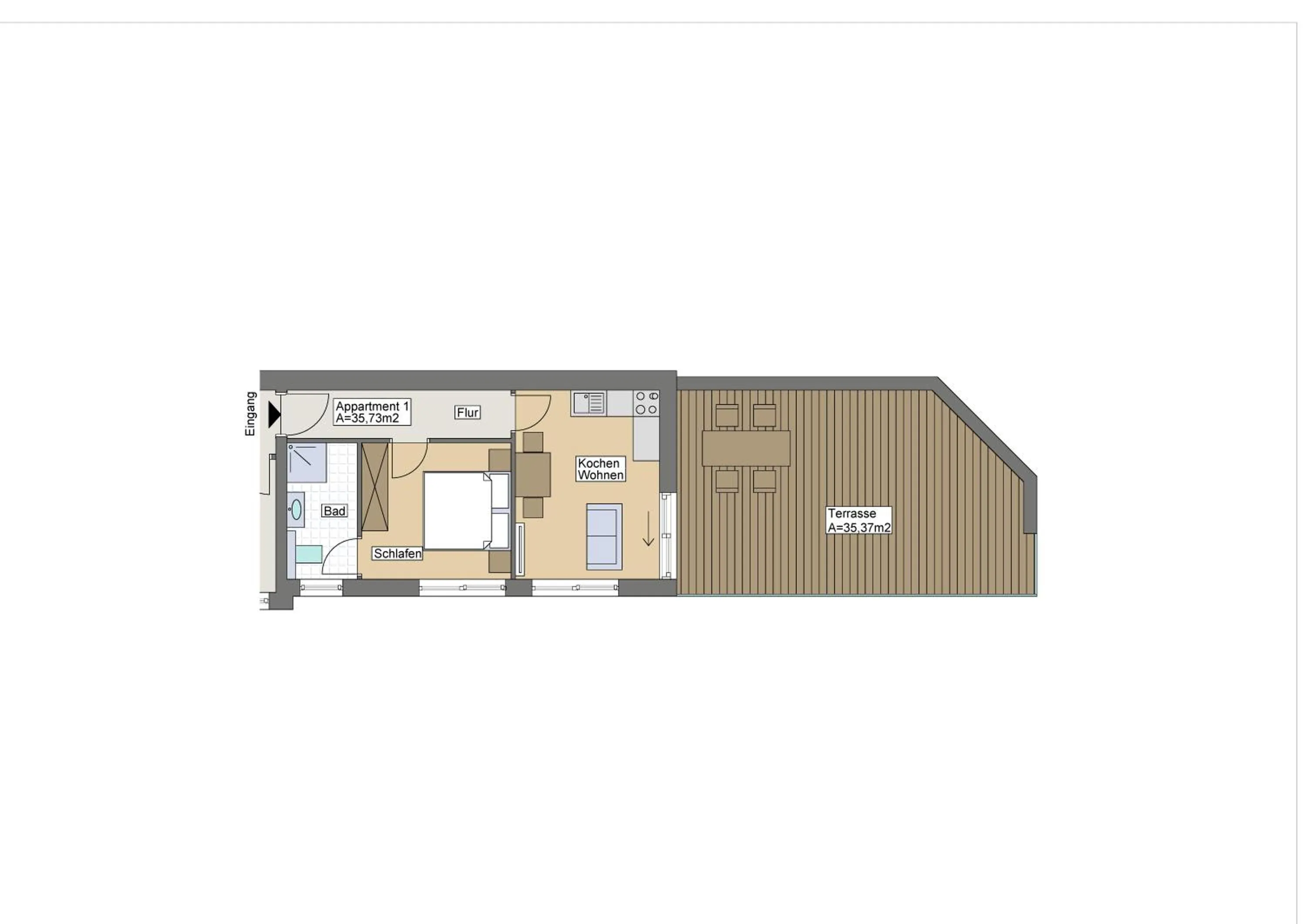 Floor plan in Wiesl Lodge Saalbach