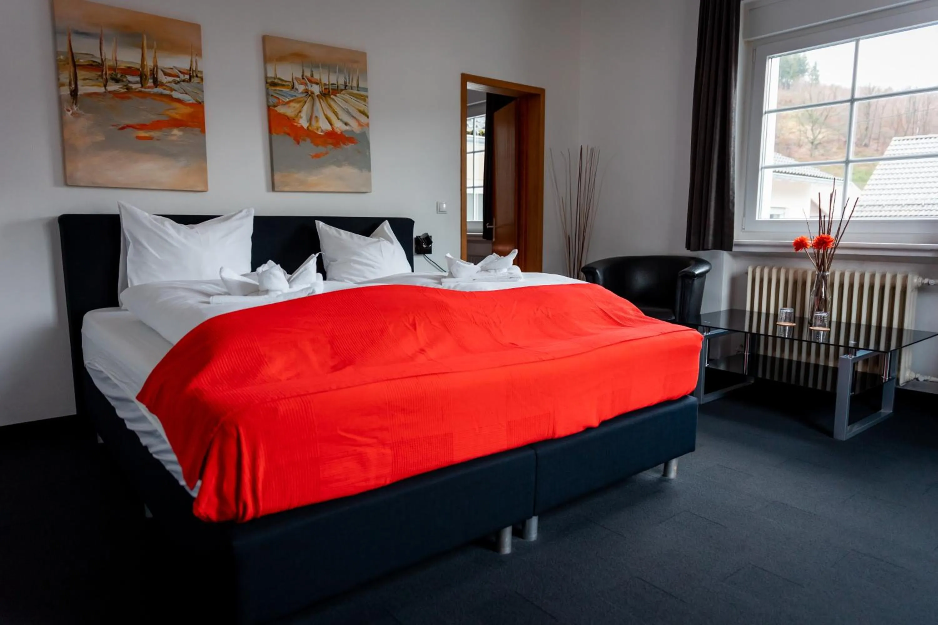 Bed in Hotel Tiefenhagen Sauerland