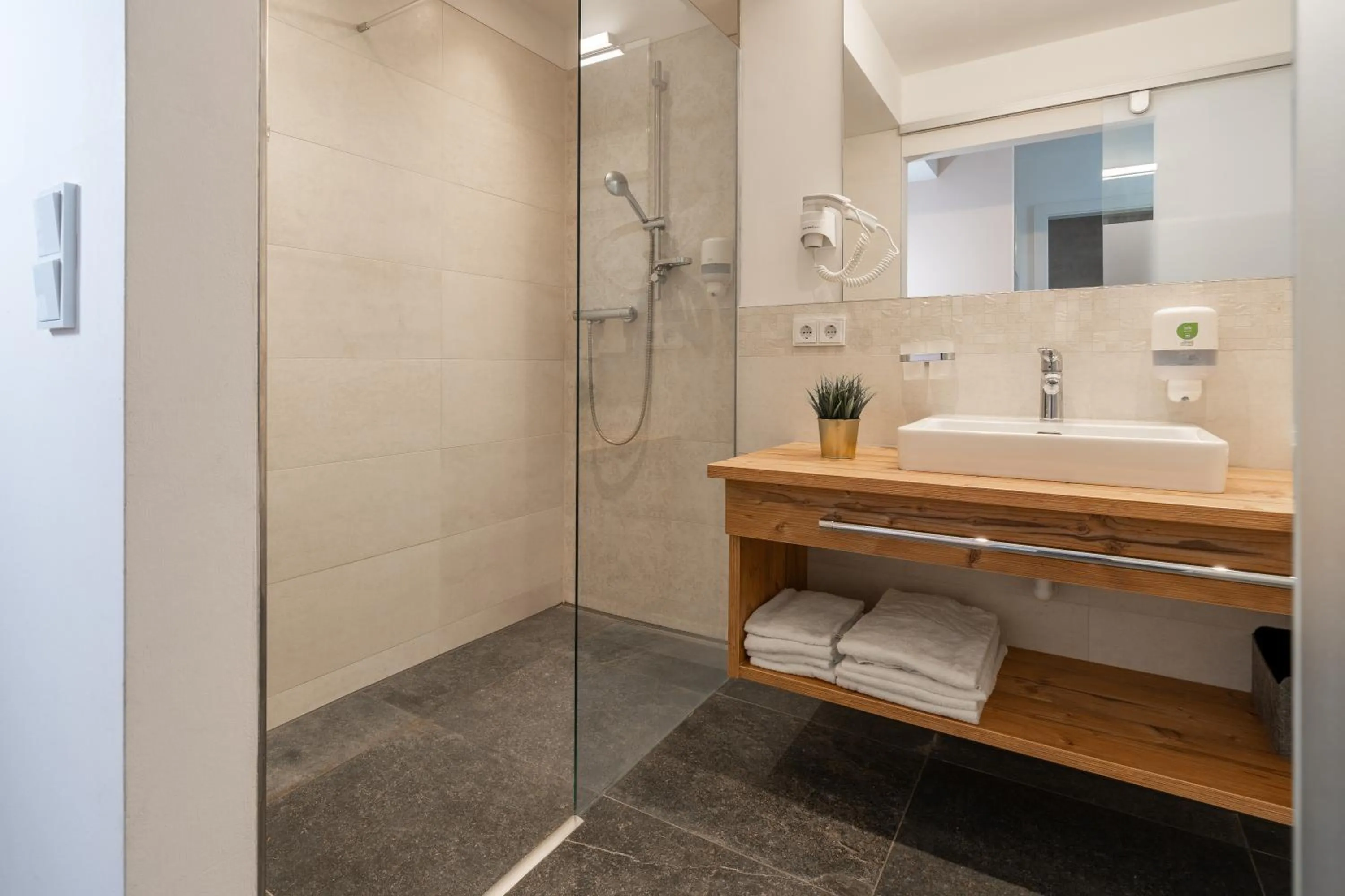 Shower in Kaiser Max Design Appartements