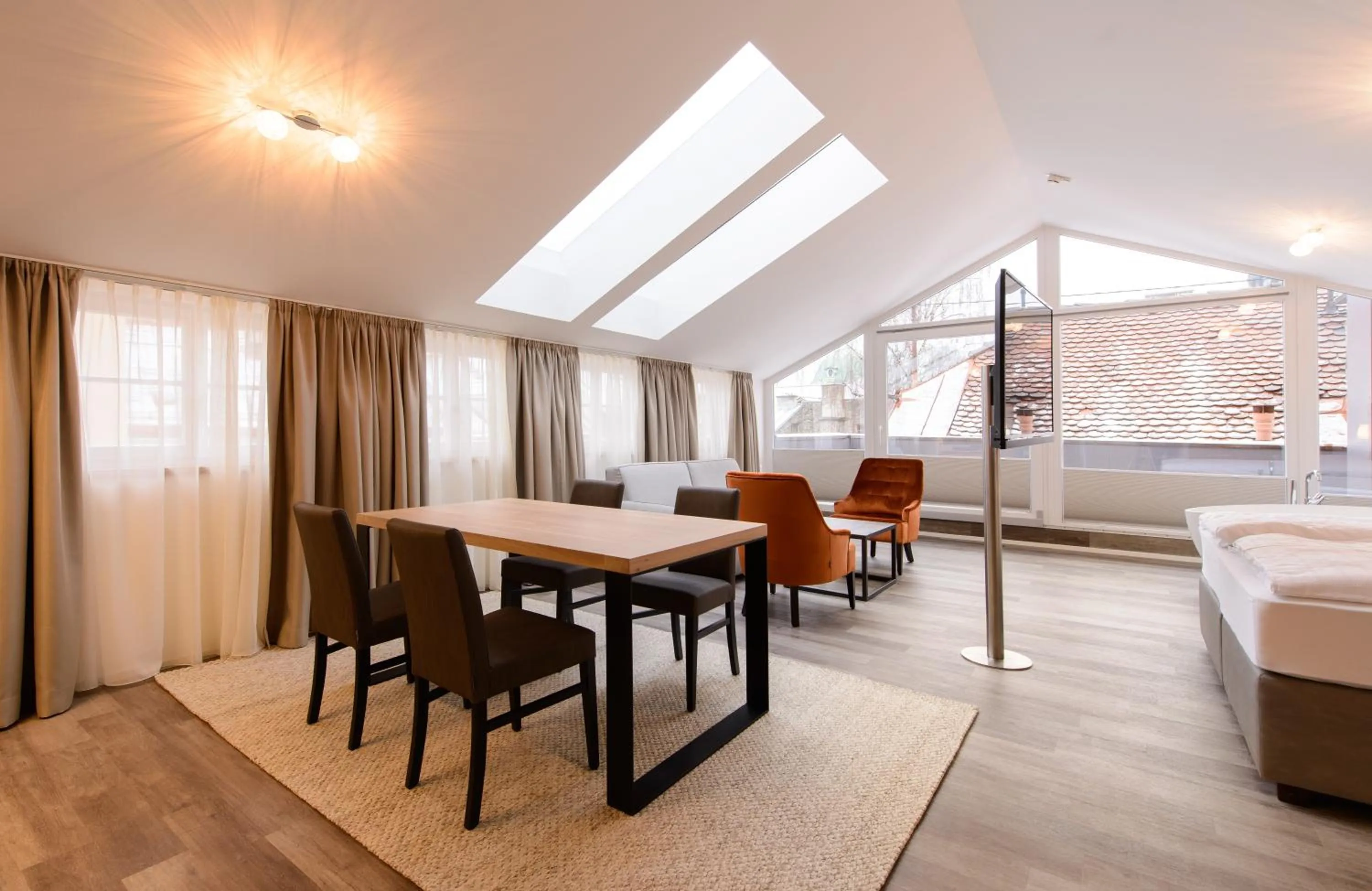 Patio, Bed in Kaiser Max Design Appartements