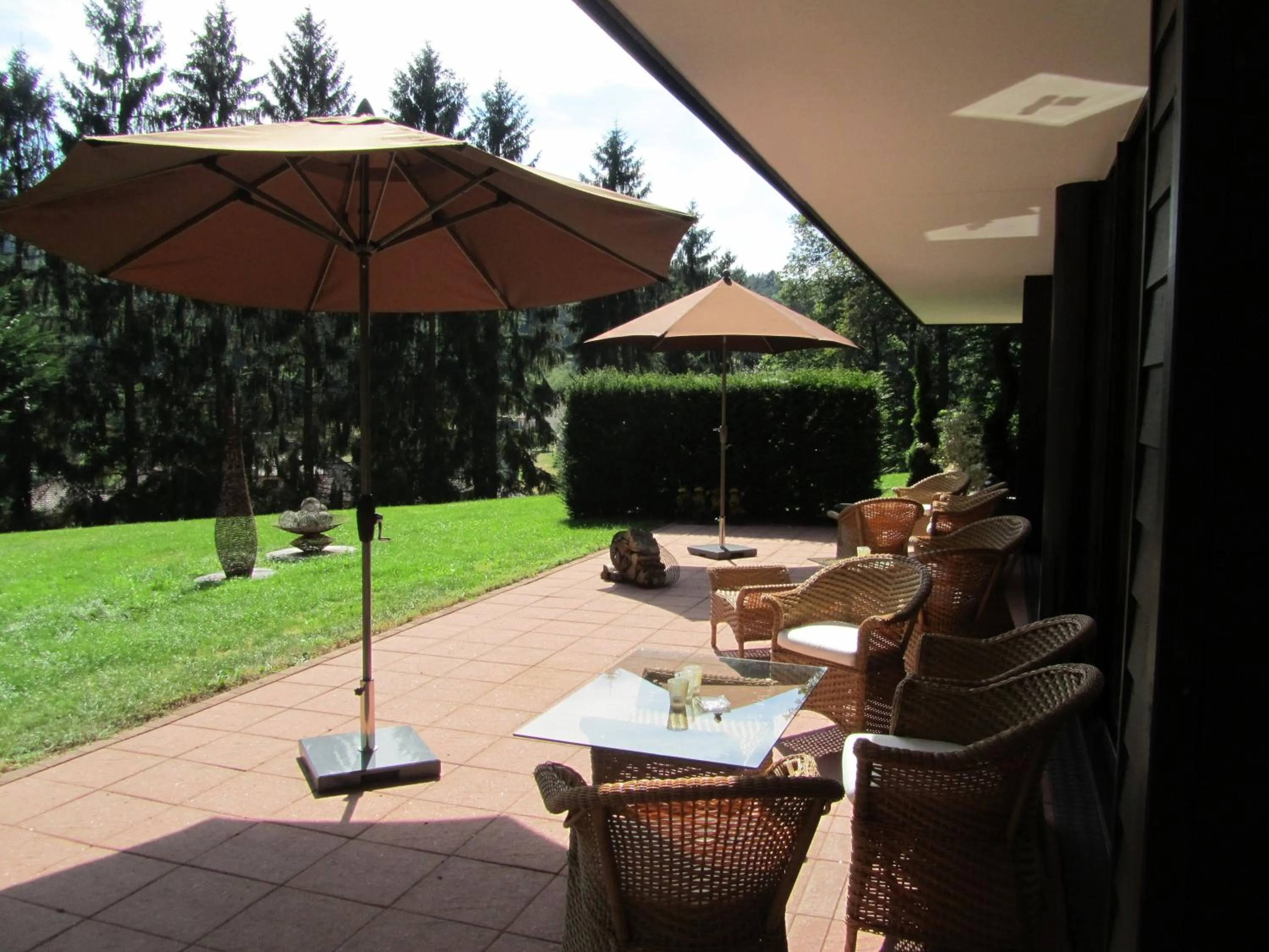 Balcony/Terrace in Restaurant Hôtel L'Arnsbourg
