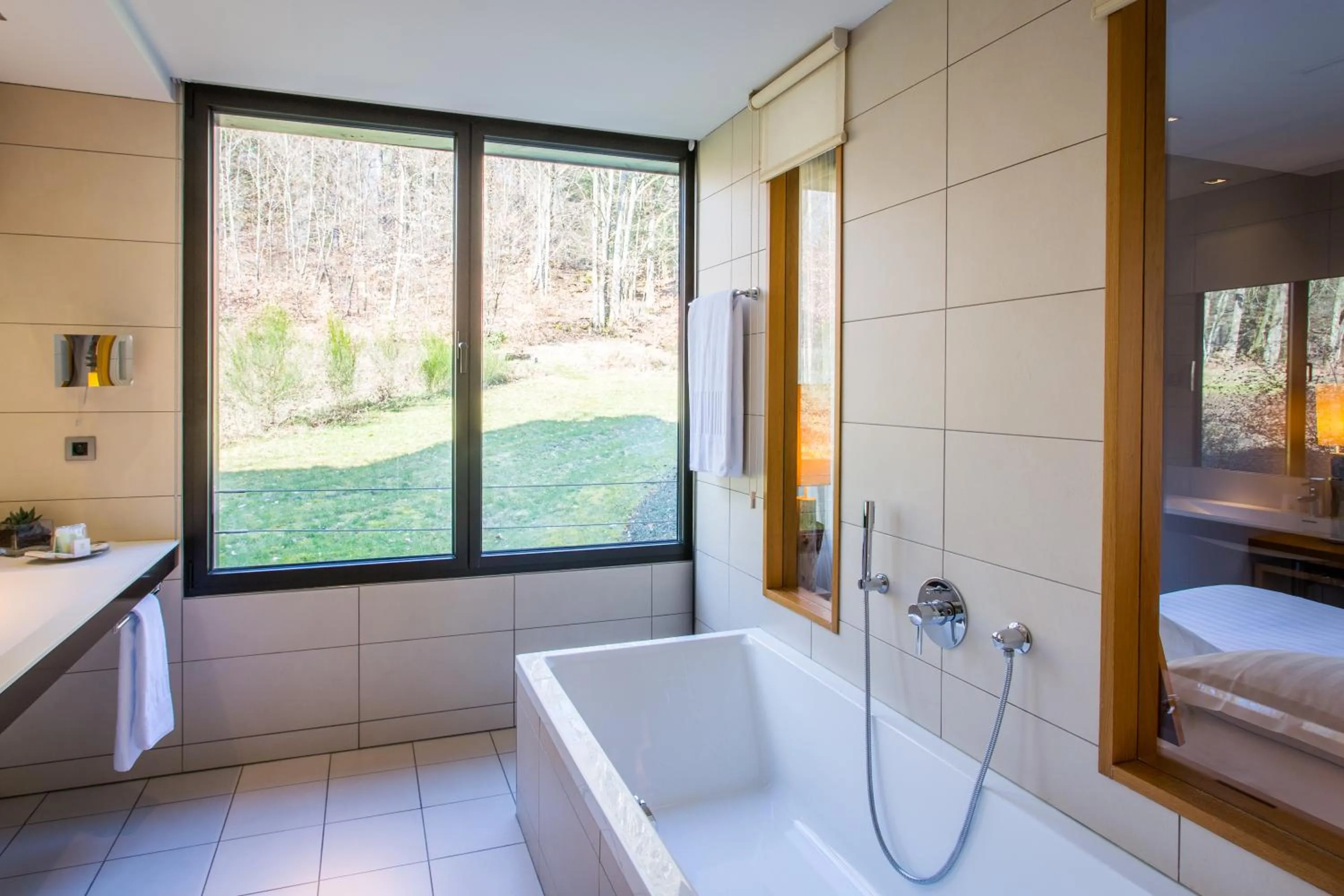Bathroom in Restaurant Hôtel L'Arnsbourg