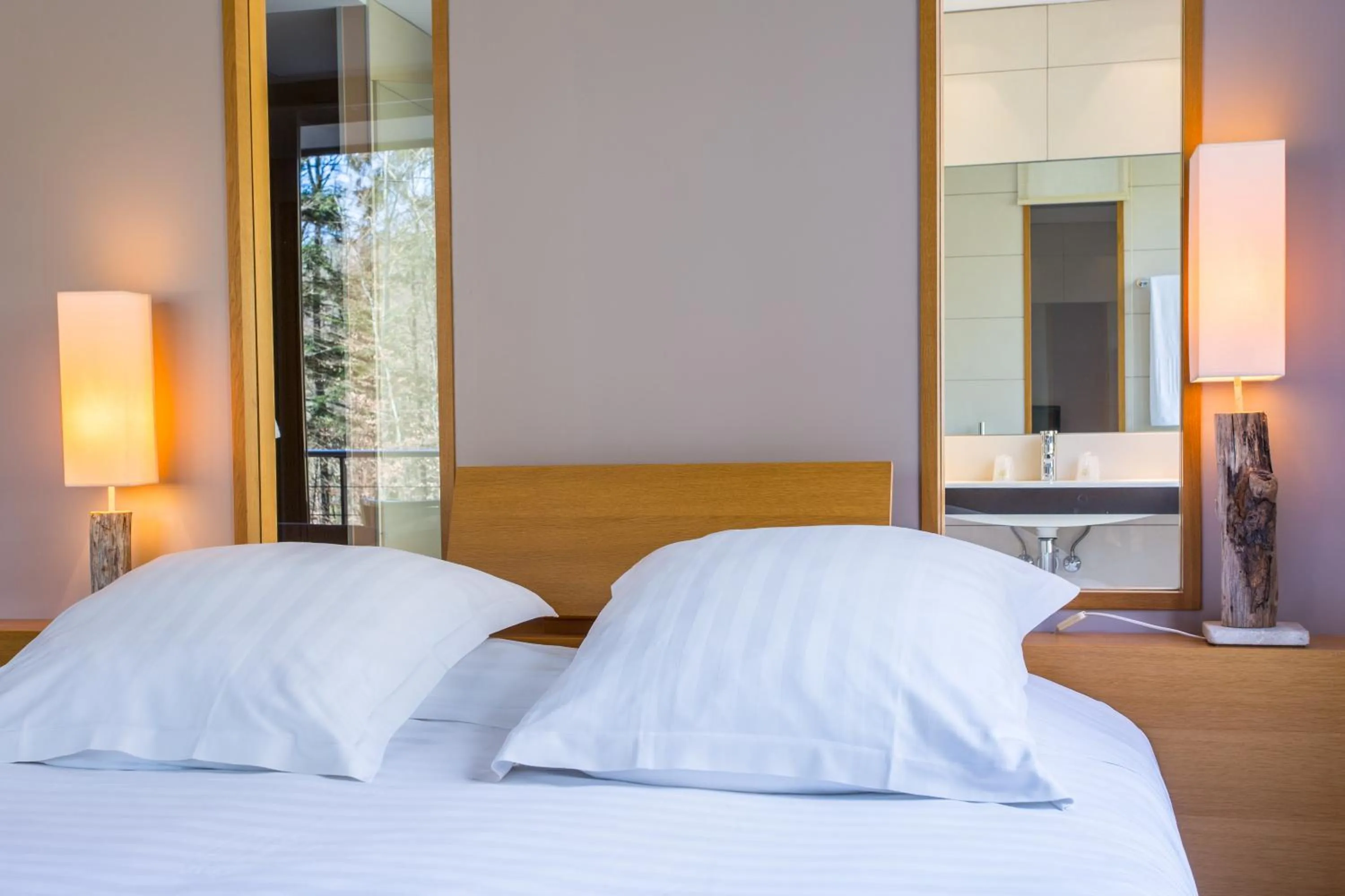 Bed in Restaurant Hôtel L'Arnsbourg