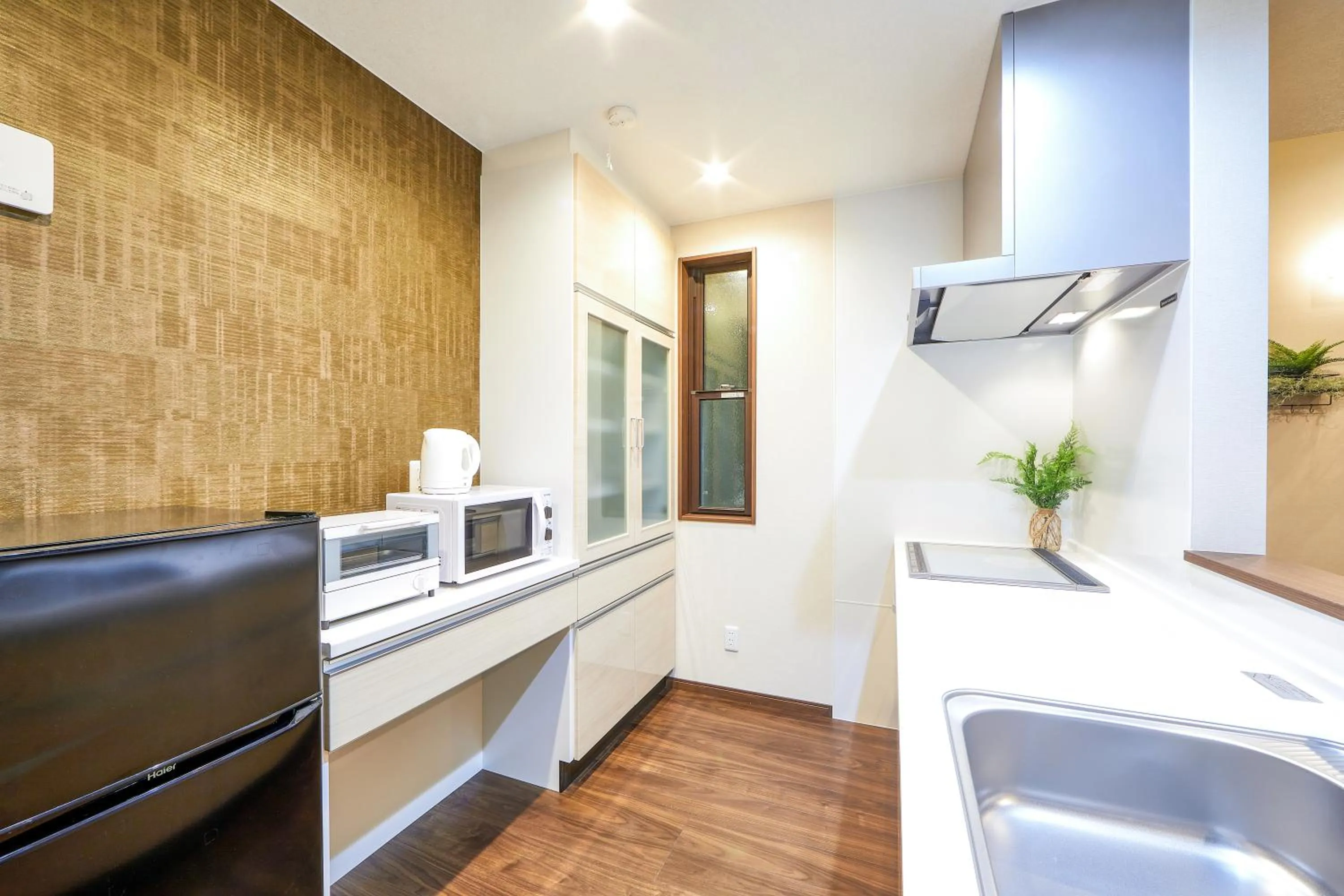 Kitchen or kitchenette in E-horizon Resort コンドミニアム名護B