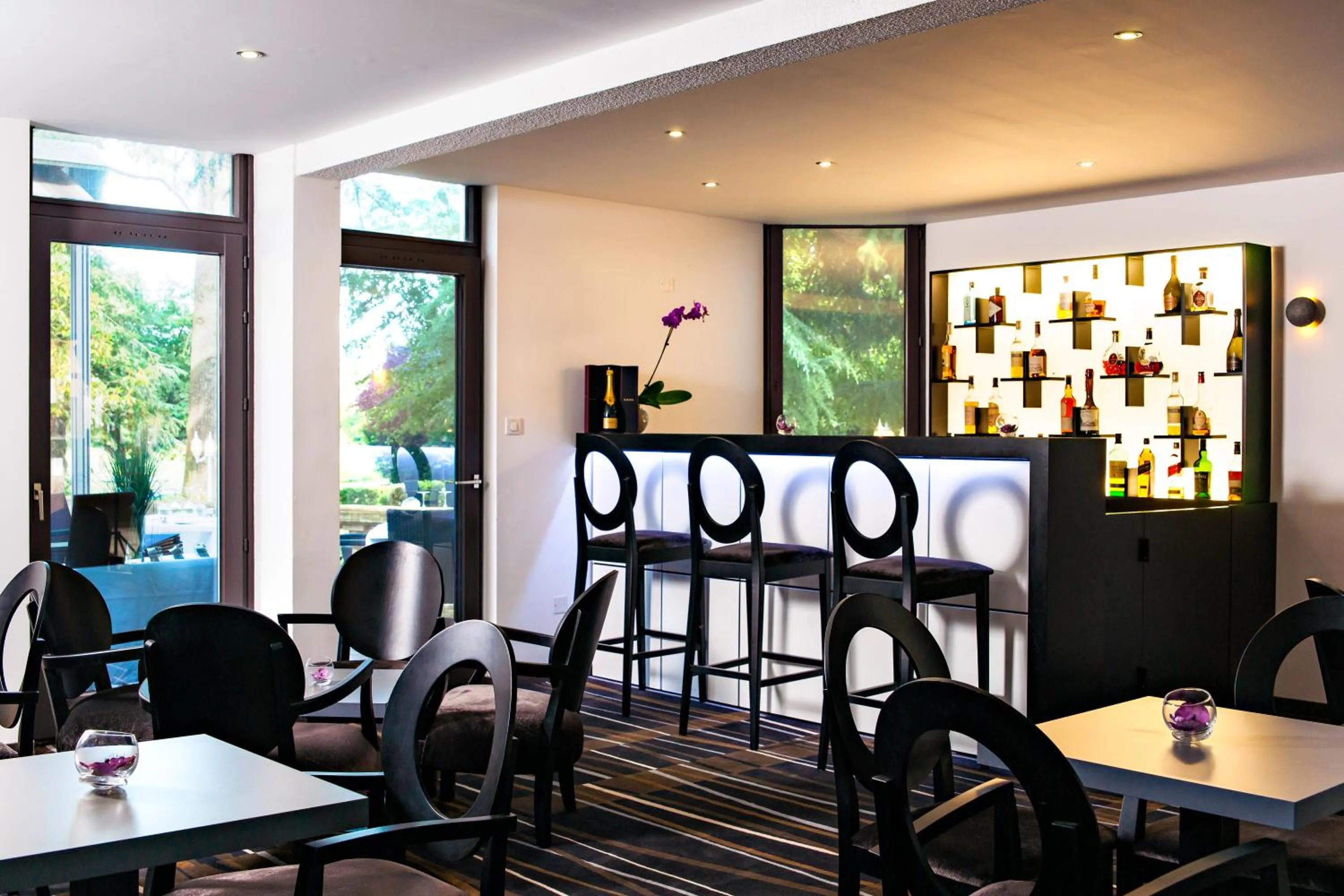 Lounge or bar in Hôtel Restaurant du Château de la Tour