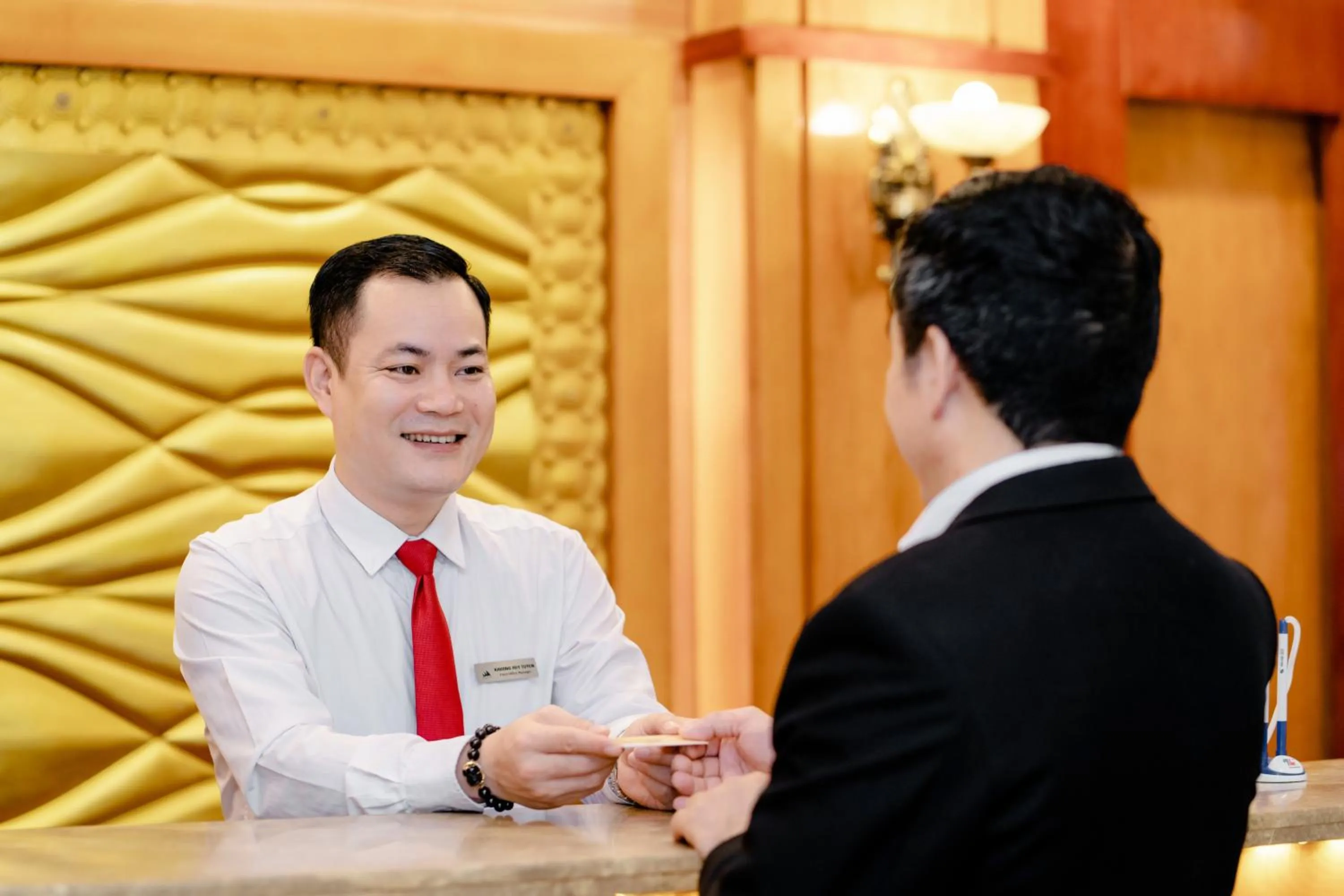 Lobby or reception in White Palace Thai Binh Hotel