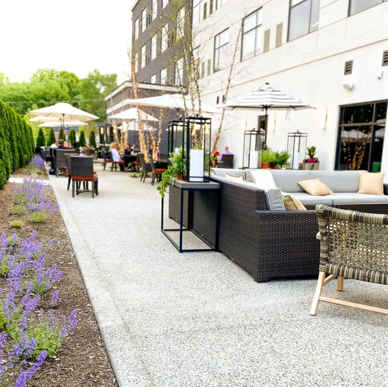 Patio in Cambria Hotel Shelby Township - Detroit Utica