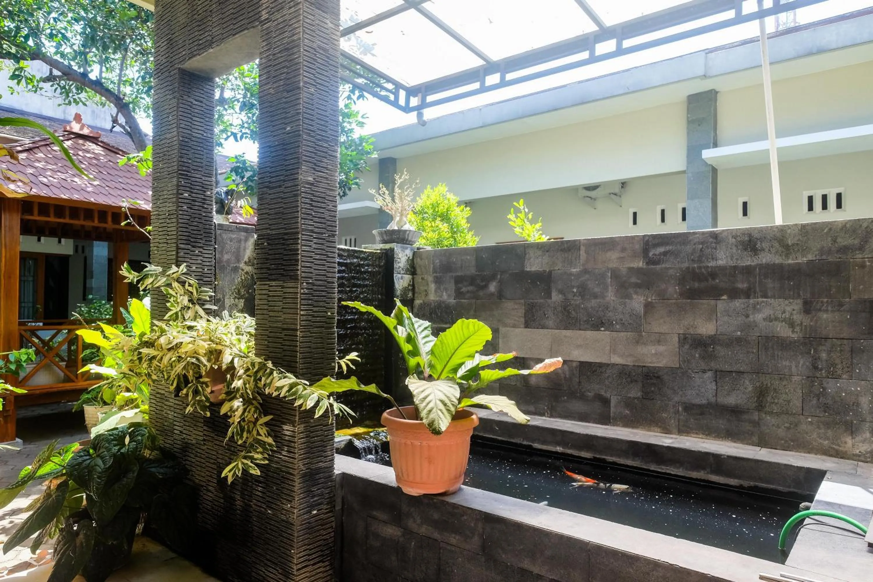 Garden view in RedDoorz Syariah near Pascasarjana UGM 3