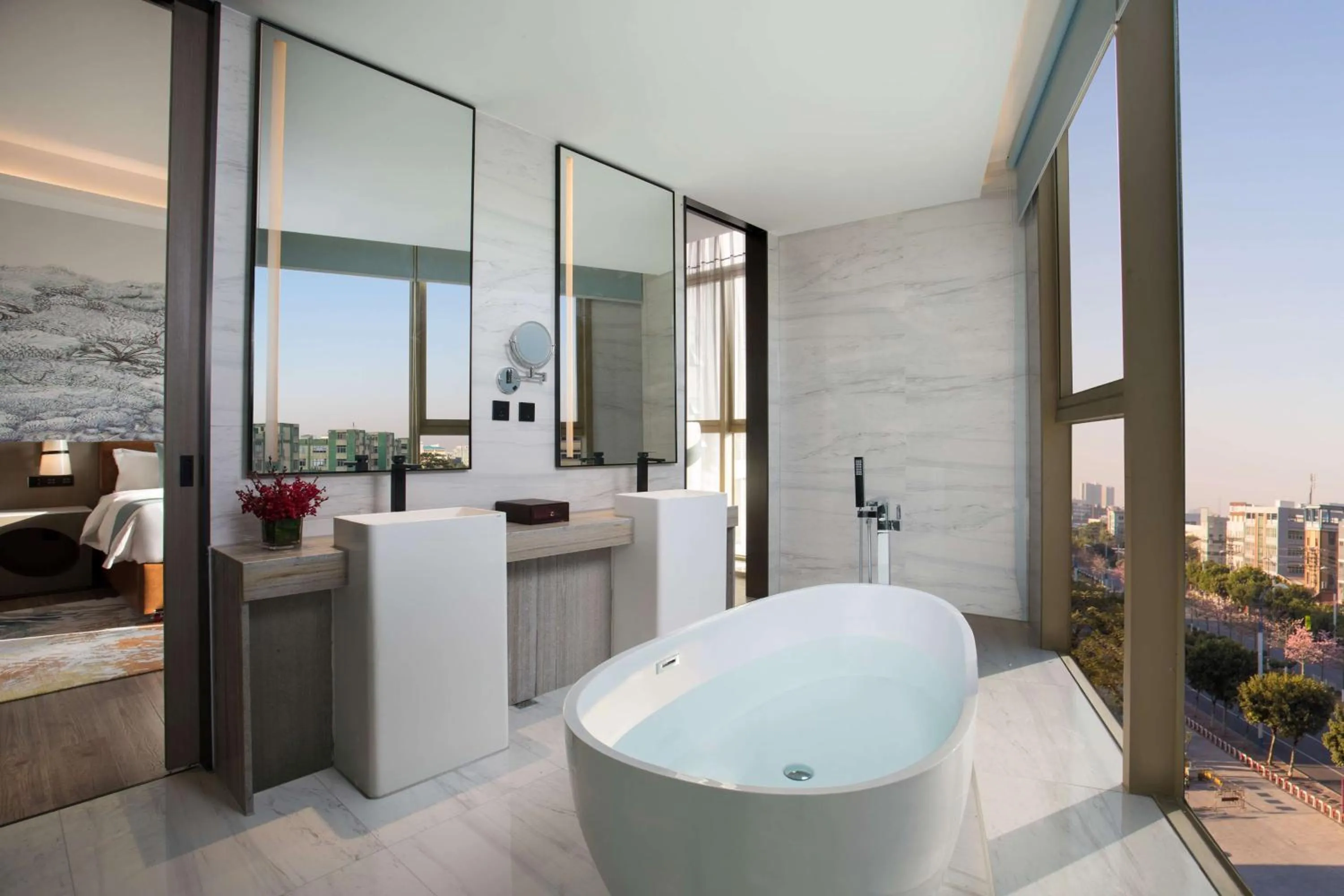 Photo of the whole room, Bathroom in Ramada Encore by Wyndham Guangzhou South