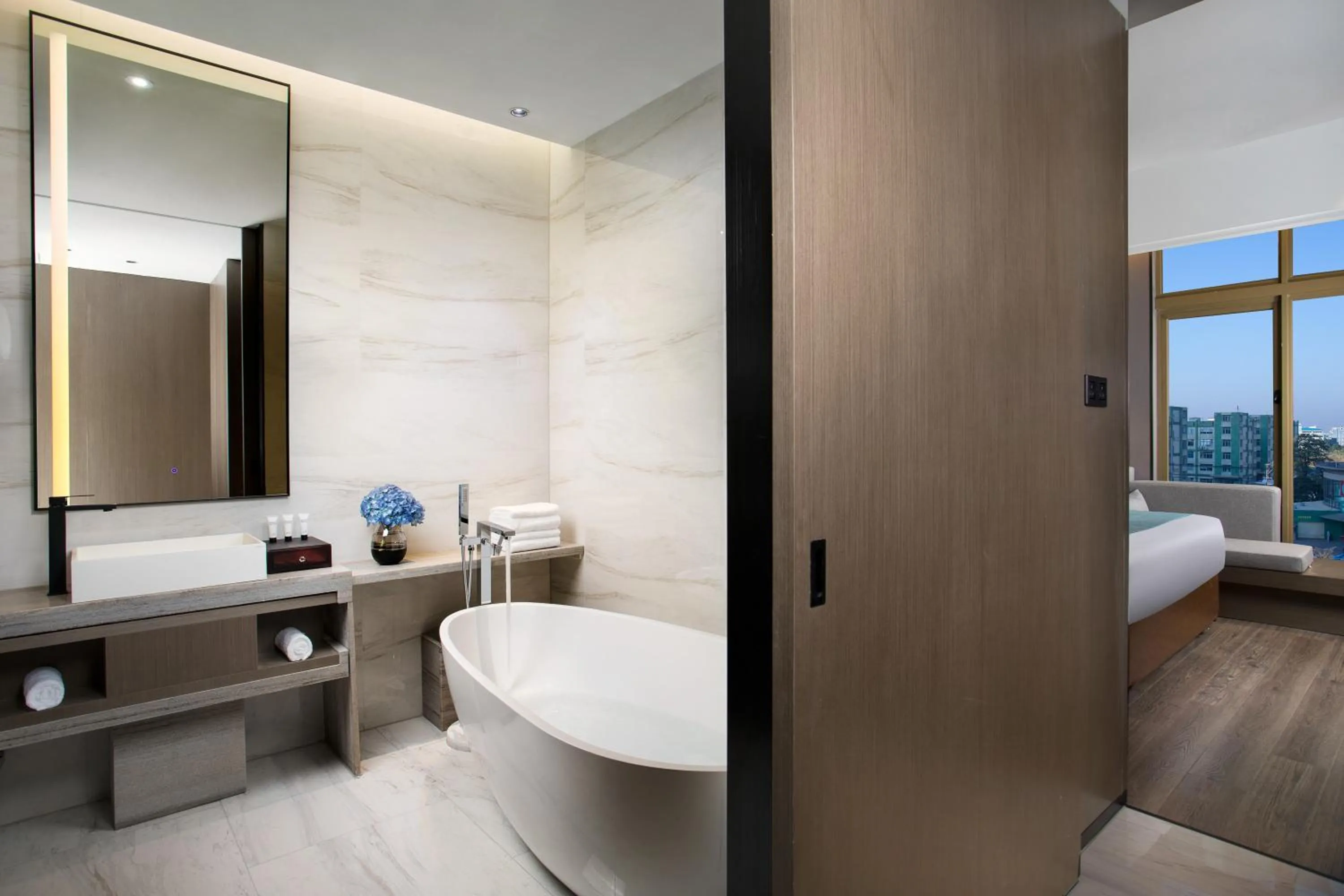 Bathroom in Ramada Encore by Wyndham Guangzhou South