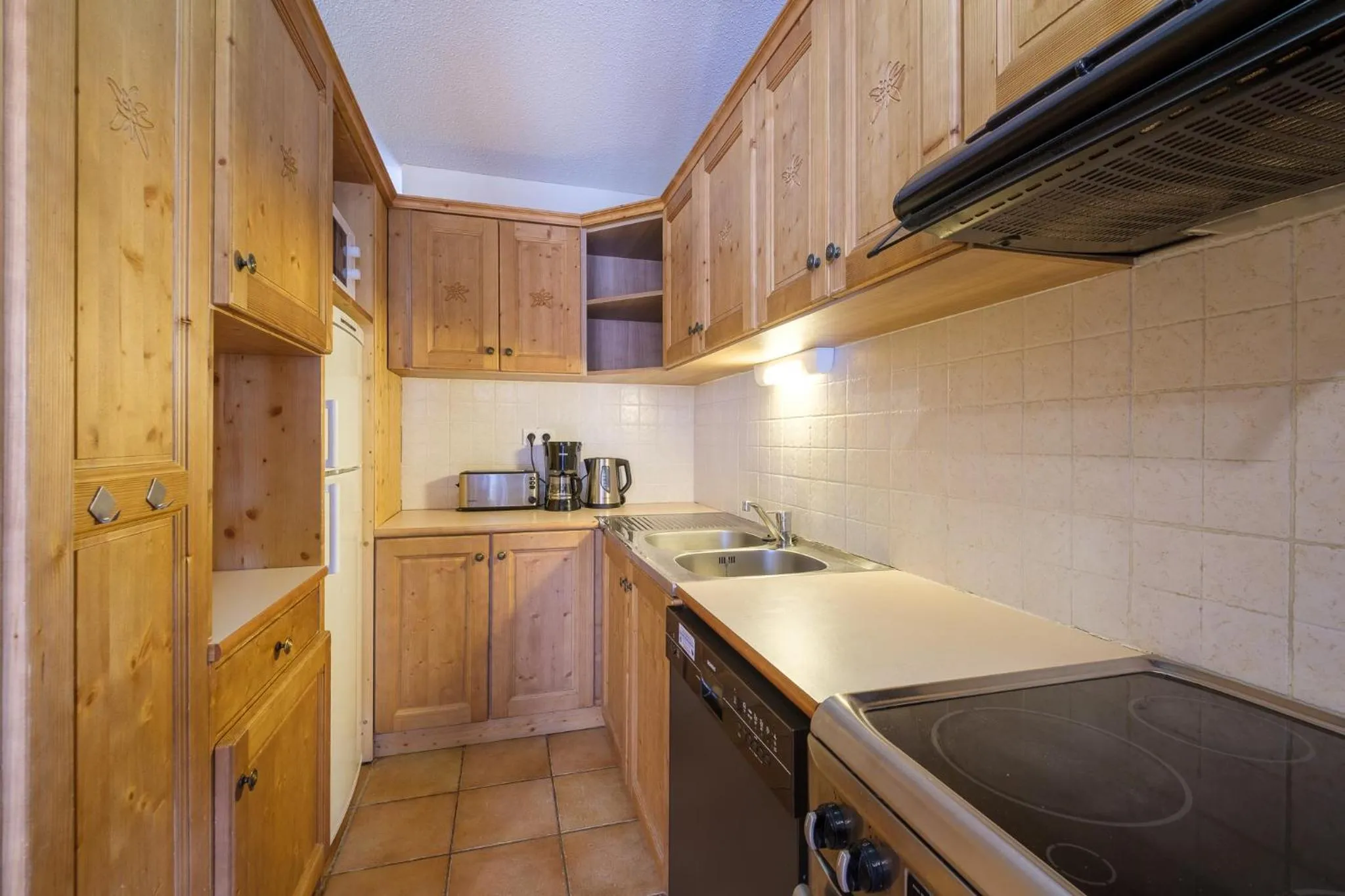 kitchen in Résidence Les Balcons de Val Cenis Village