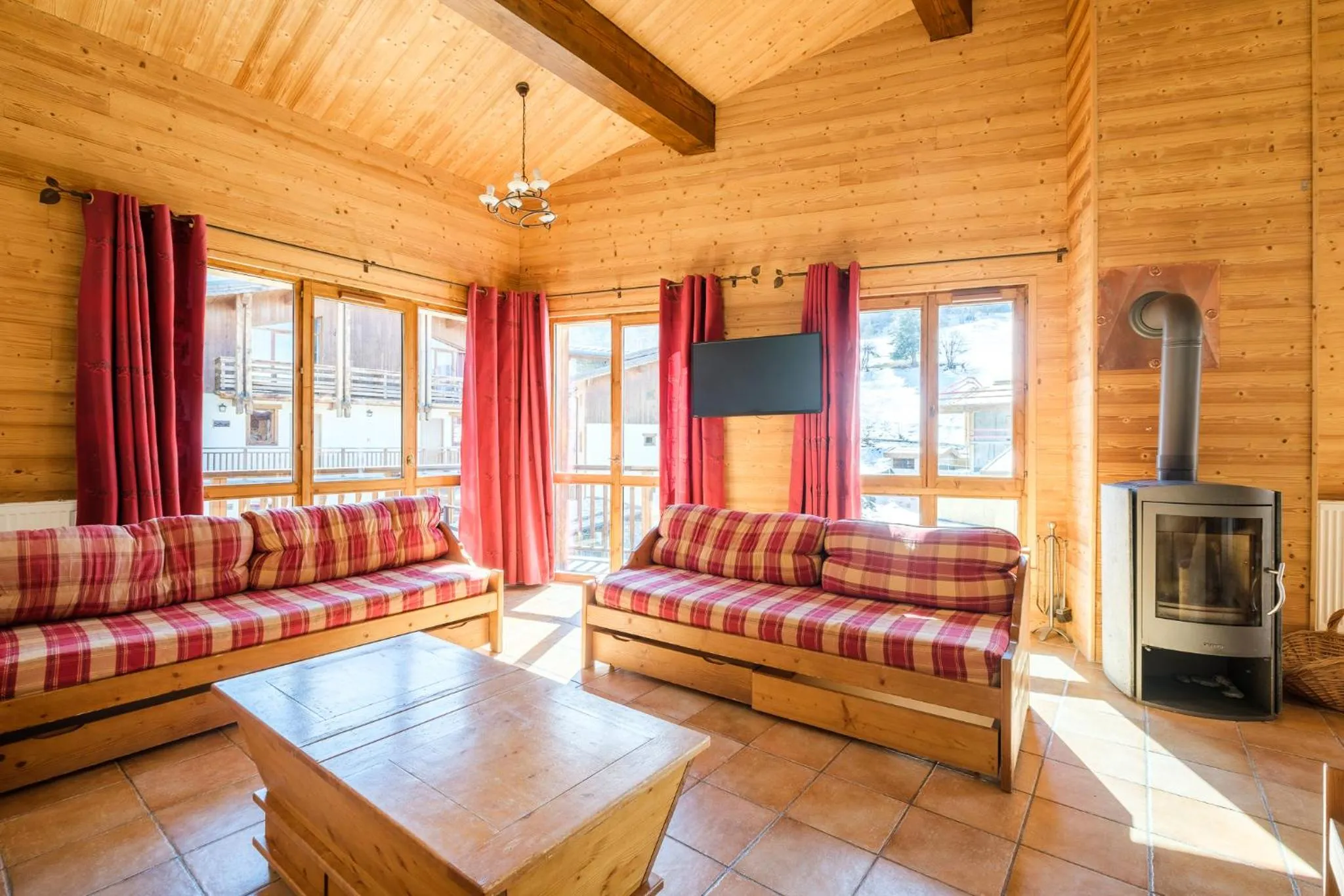 Living room in Résidence Les Balcons de Val Cenis Village