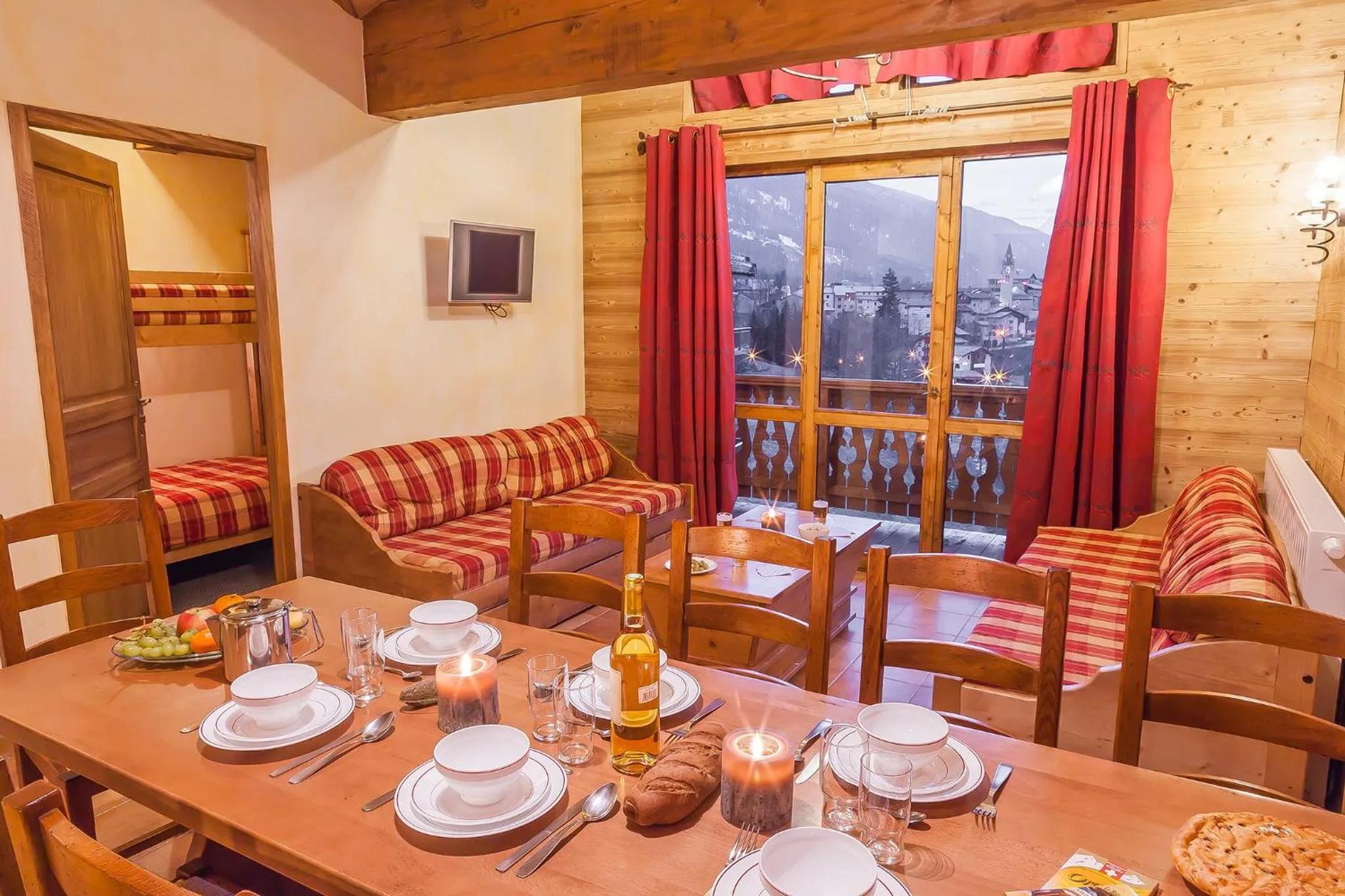 Living room in Résidence Les Balcons de Val Cenis Village
